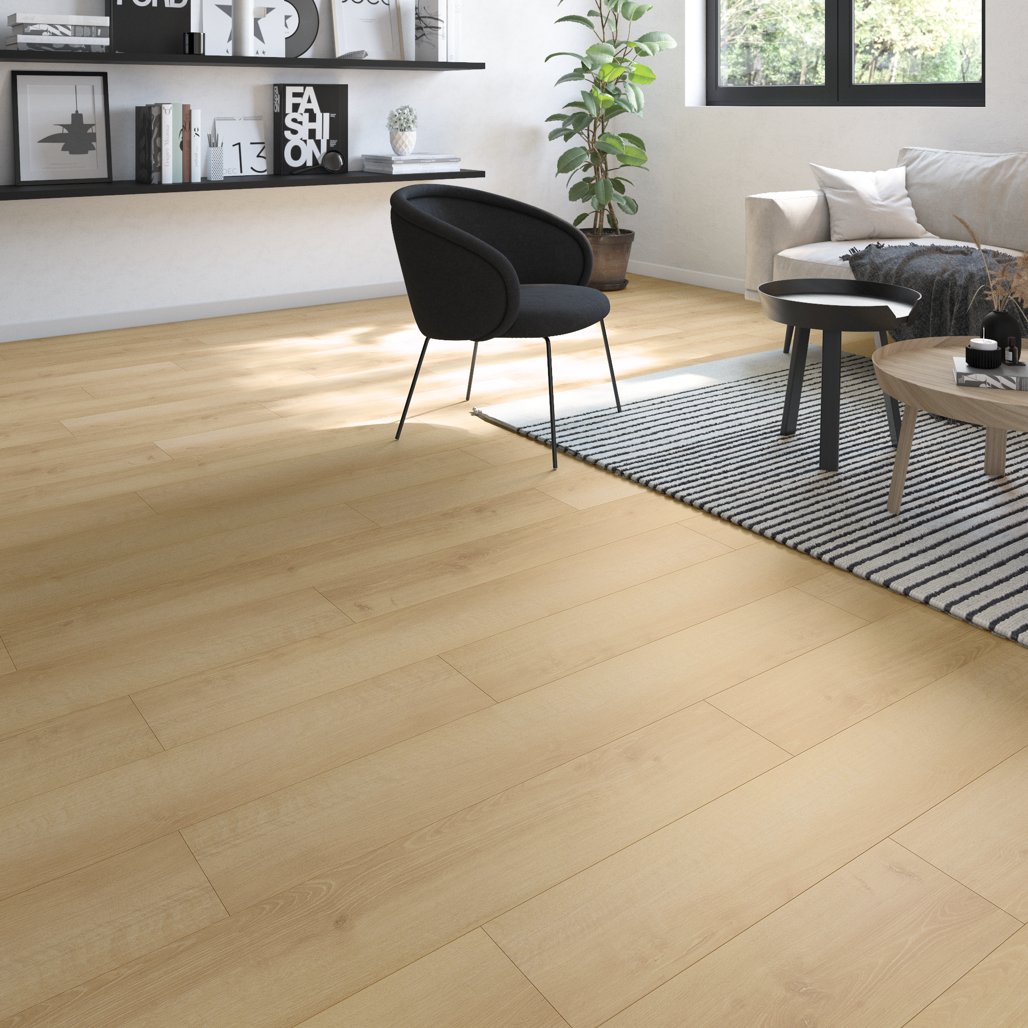 Panele podłogowe laminowane wodoodporne AC5 10 mm Artens Weenen naturalne drewno - 12