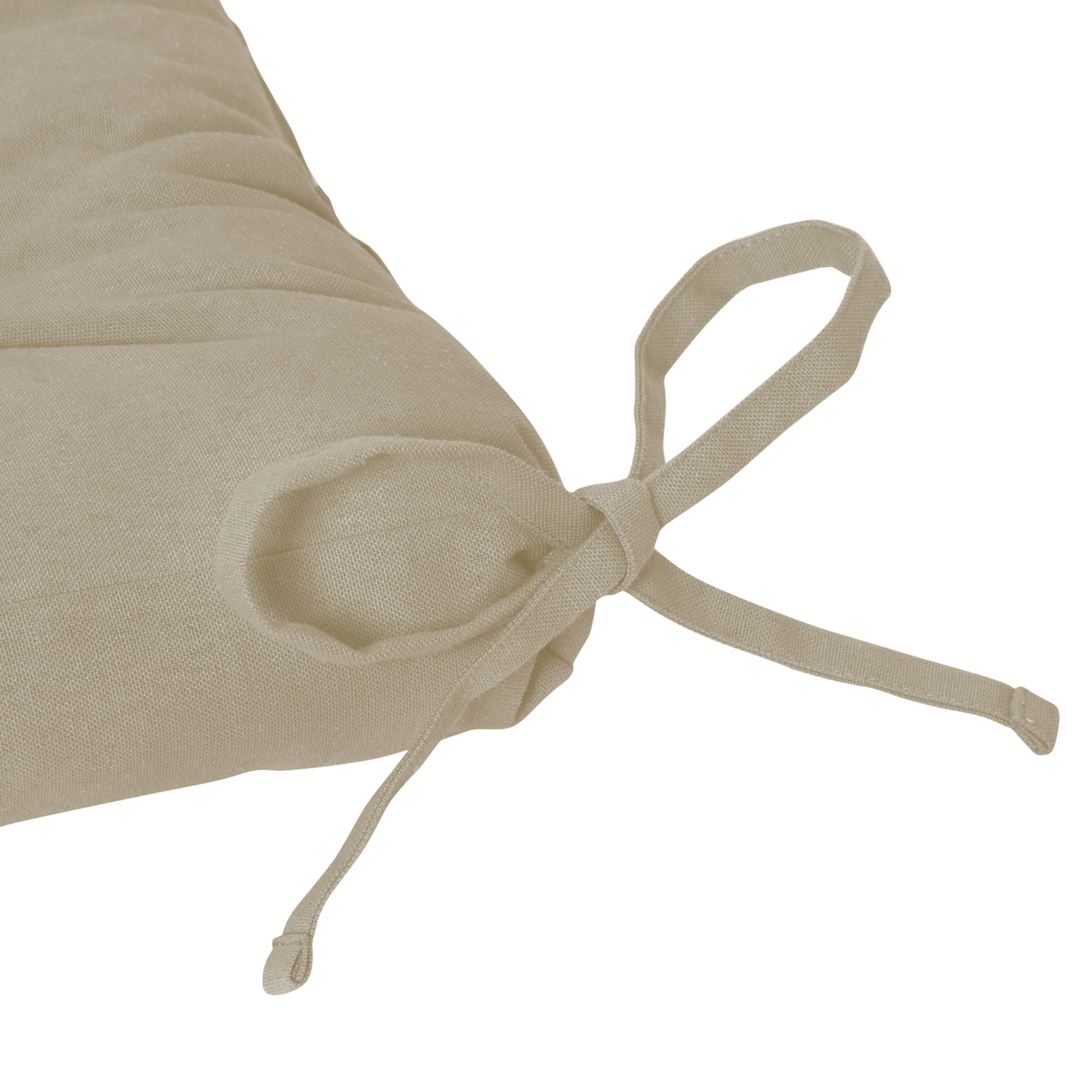 Komplet 4 poduszek na krzesło Popy beżowe 38 x 38 x 5 cm - 12