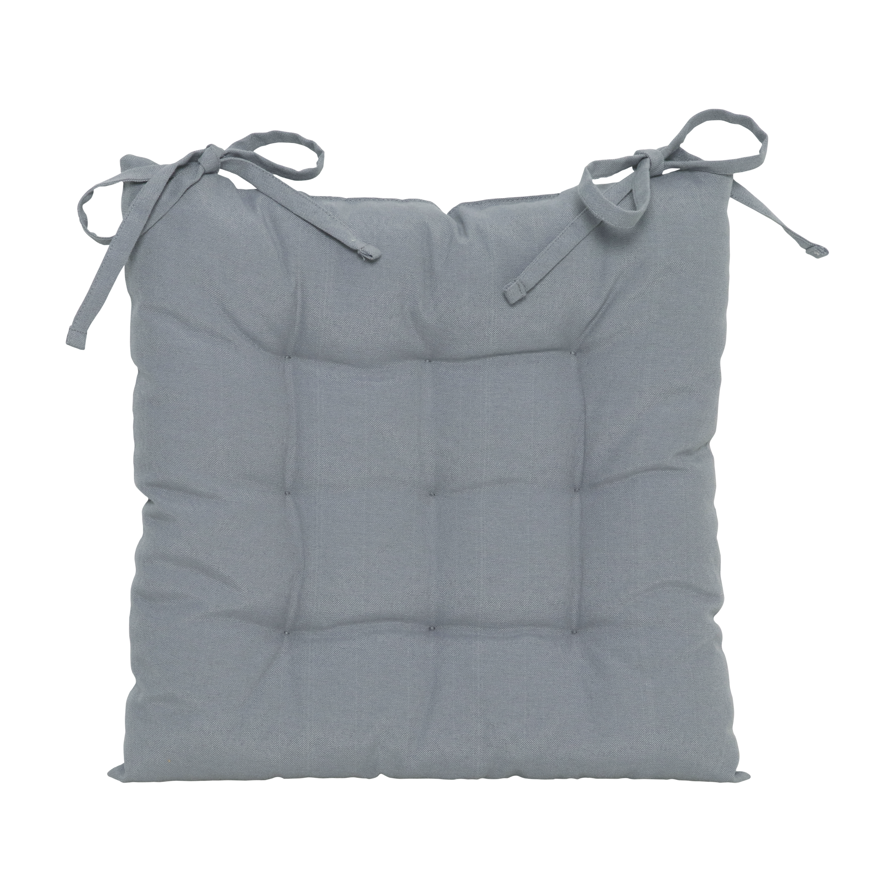 Almofada para cadeira 34x34x34 cm cinzento - 2