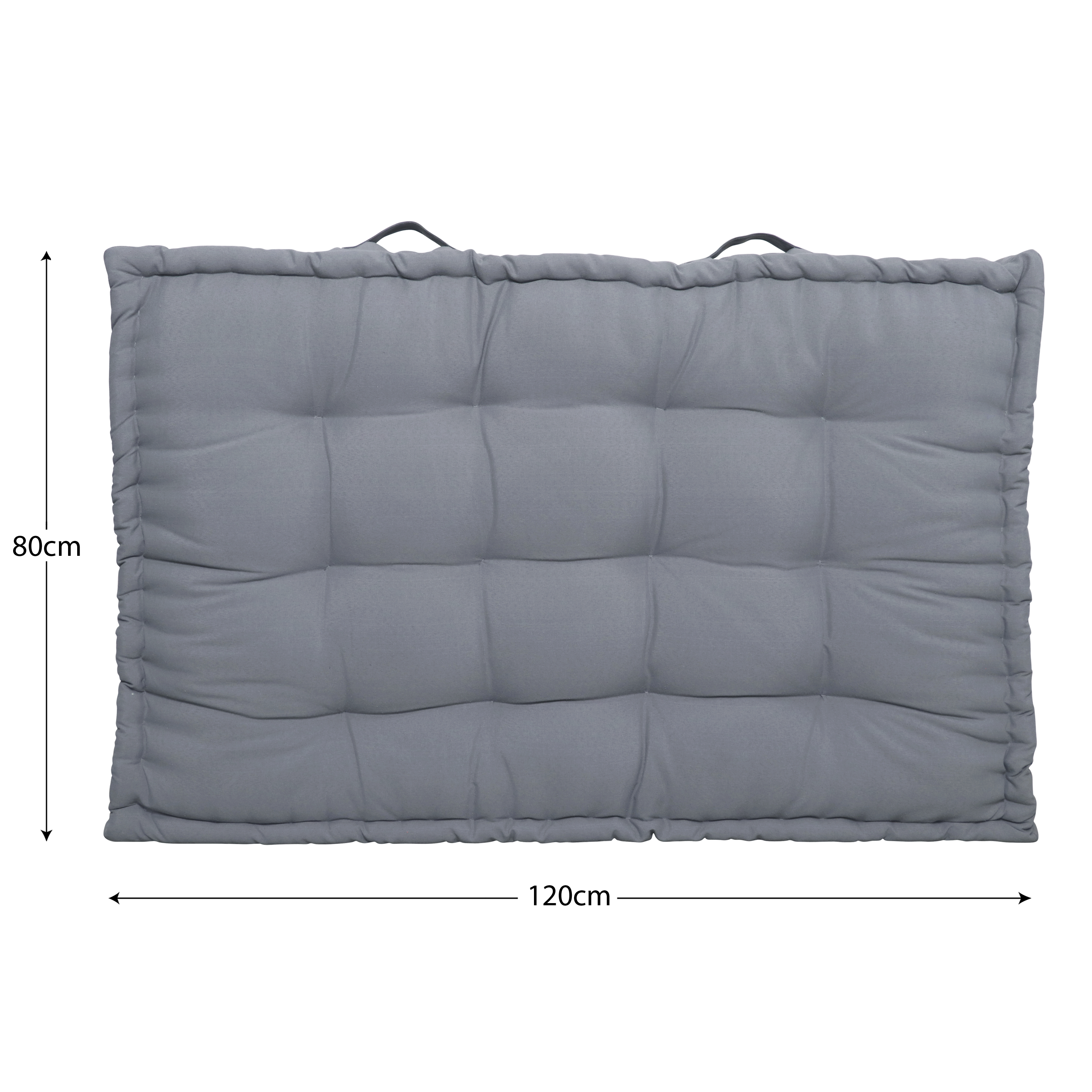 Cuscino da pavimento Futon INSPIRE Luck grigio 80 x 80 cm - 9