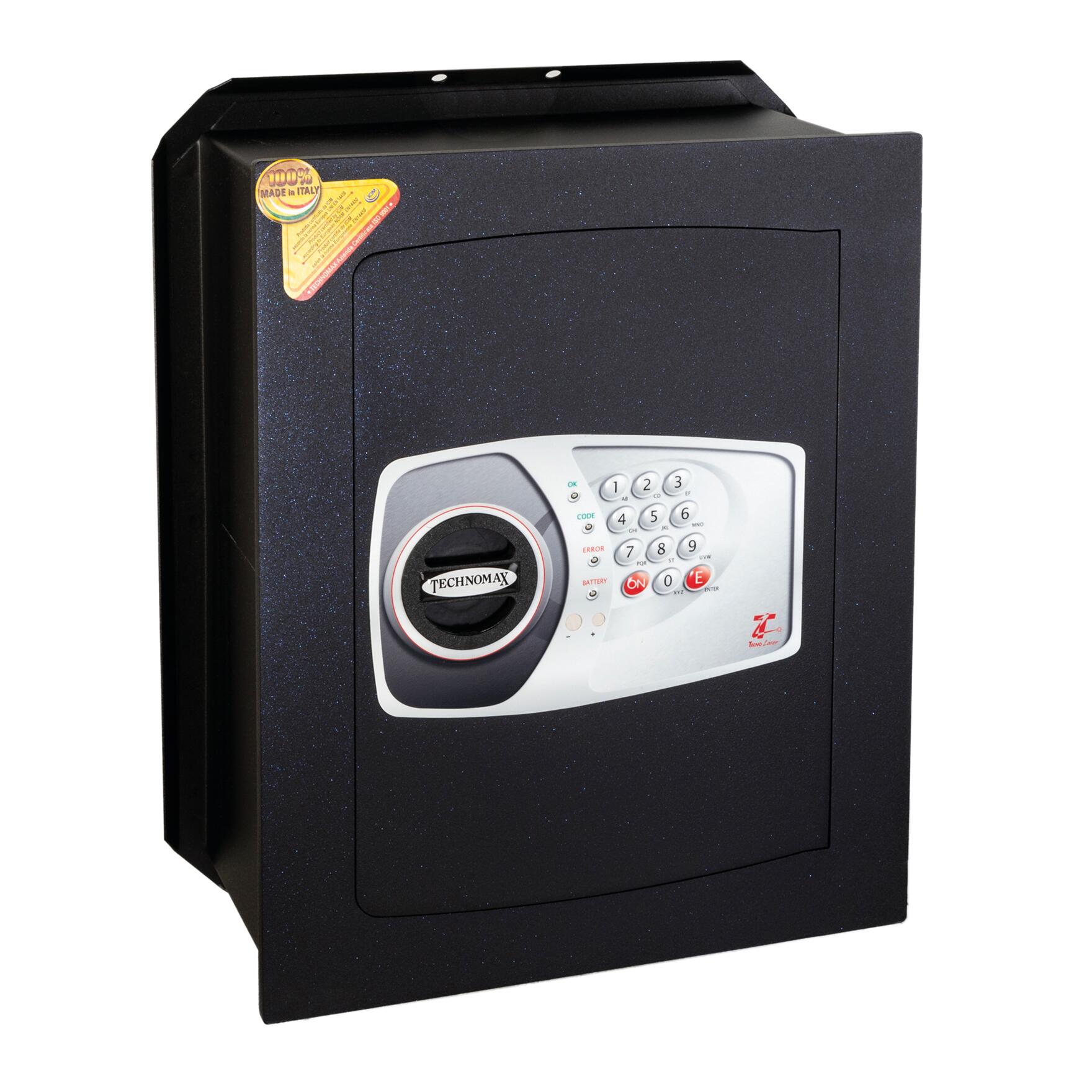 Cassaforte con codice elettronico TECHNOMAX NT/5V a incasso L 34 x H 42 x P 20 cm - 2