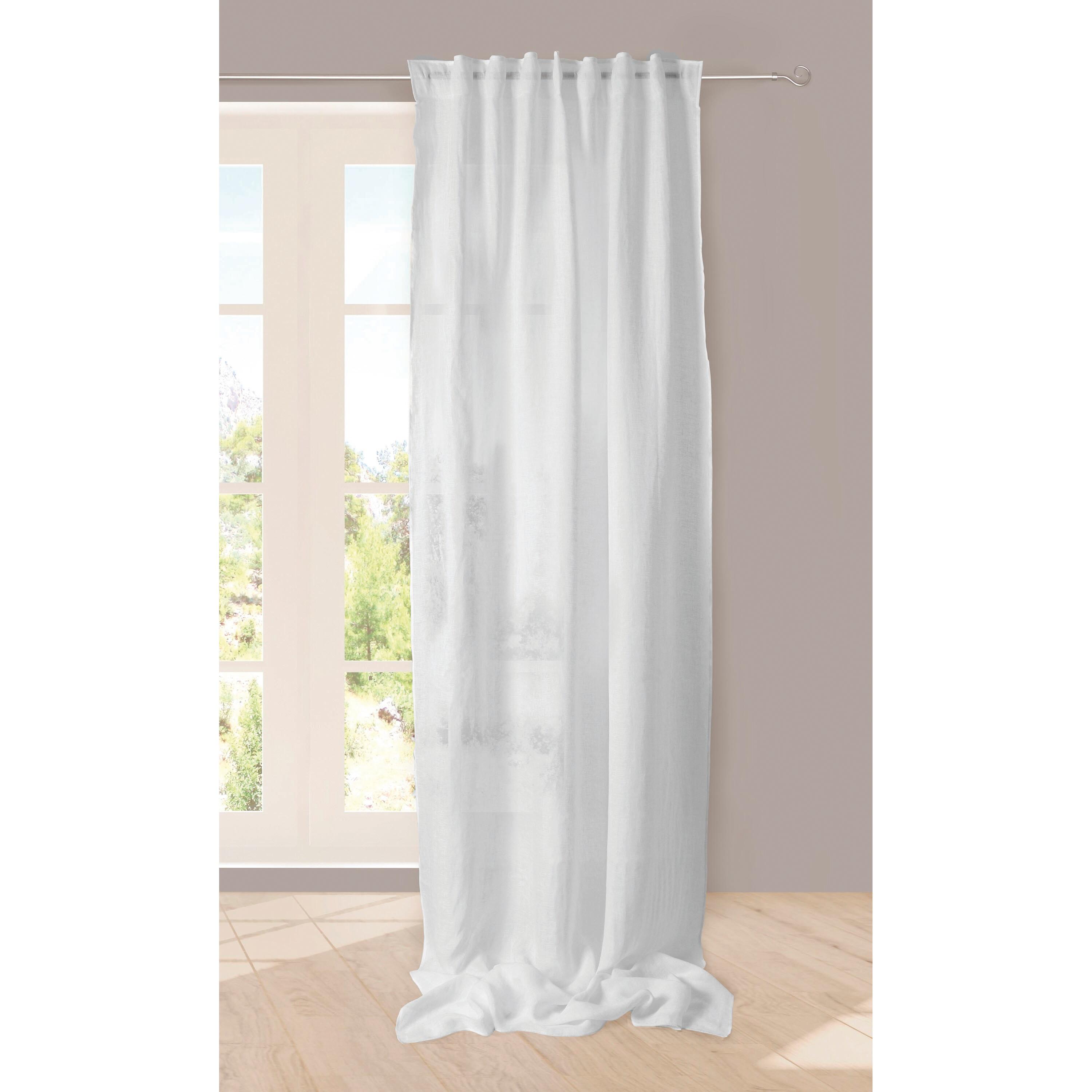 Tenda Rembrandt bianco, passanti nascosti 140x310 cm - 9