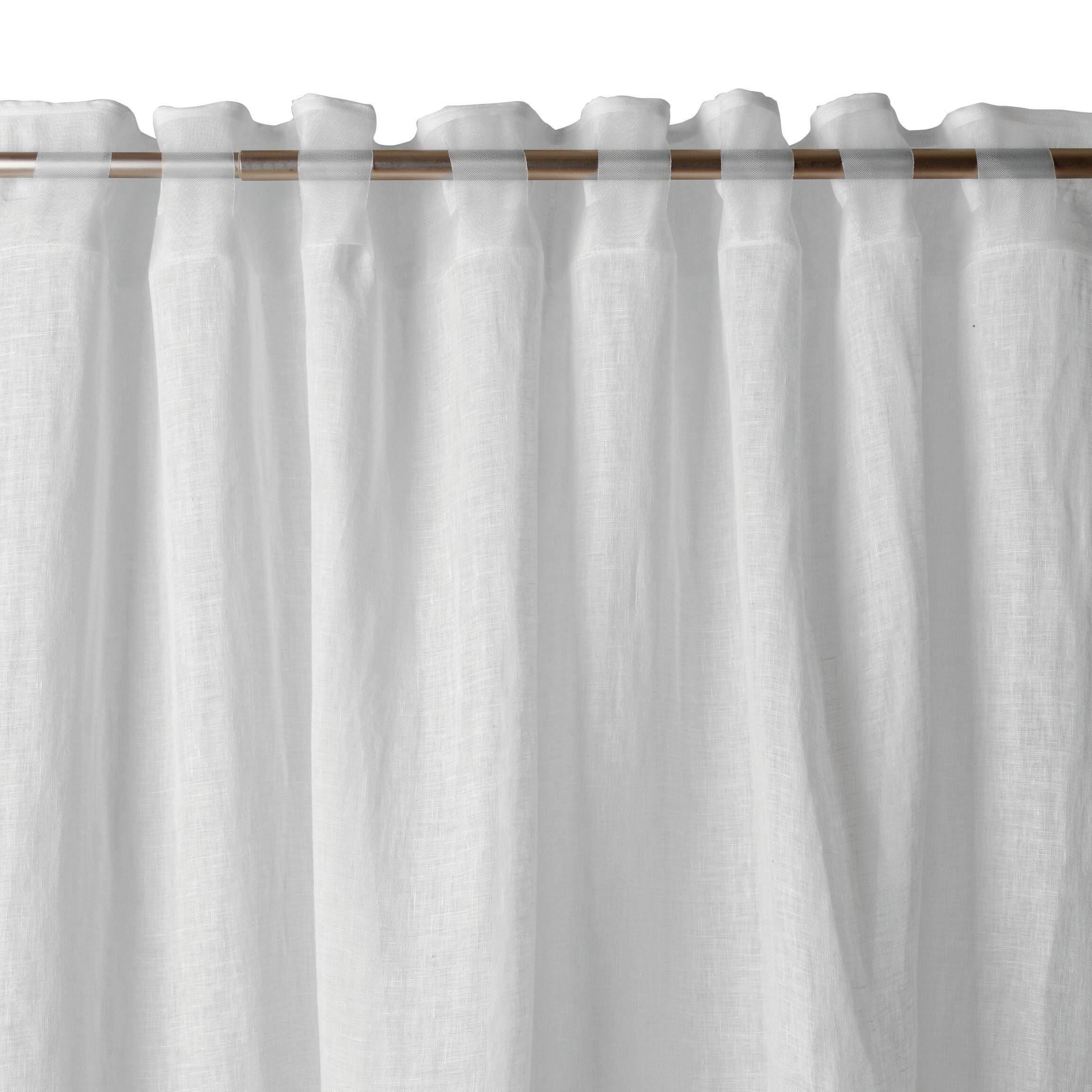 Tenda Rembrandt bianco, passanti nascosti 140x310 cm - 11
