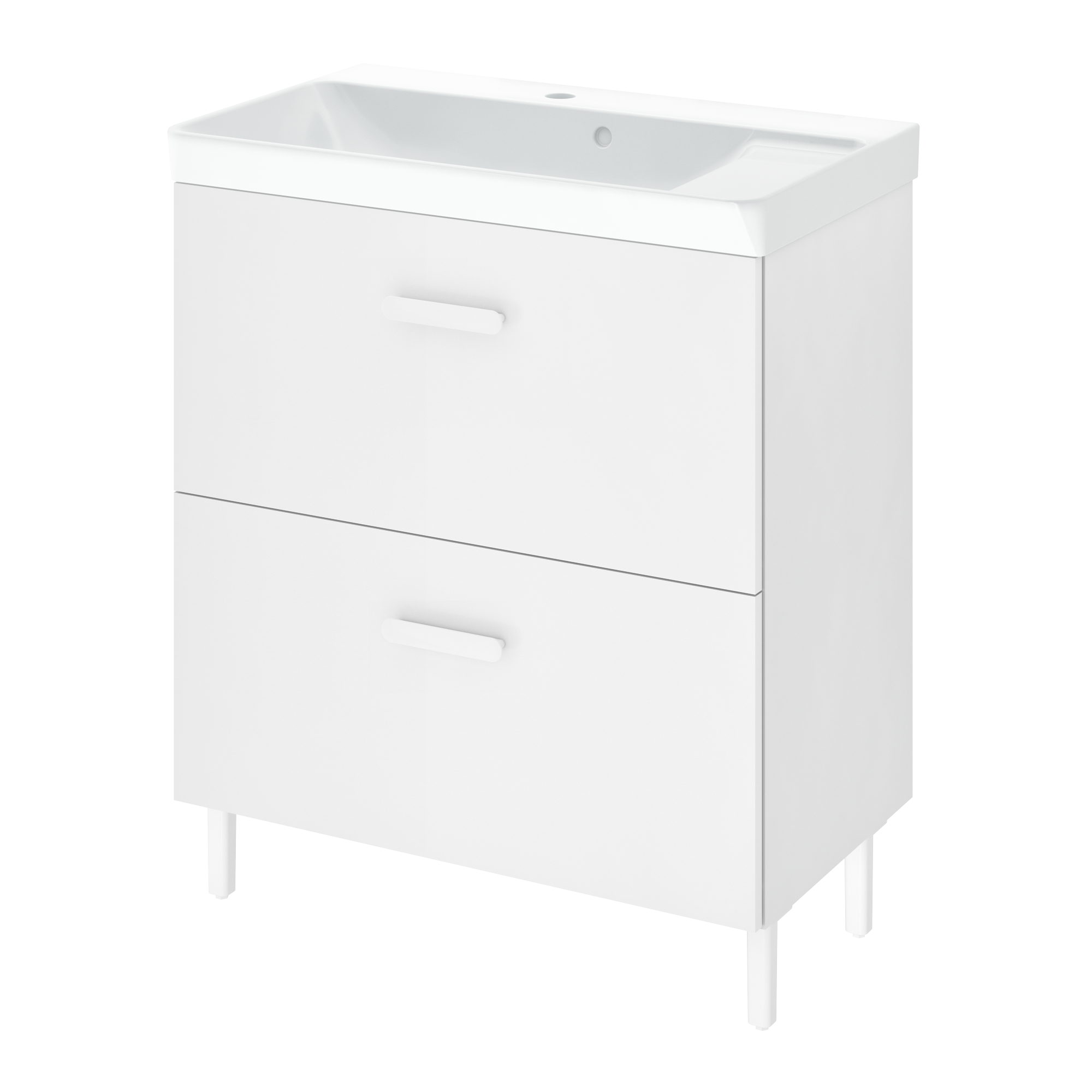 Móvel de casa de banho 70x40x70 cm branco mate Sensea Easy - 15