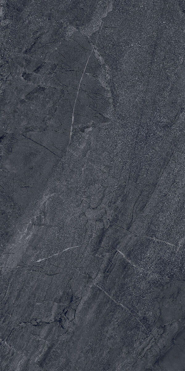 Piastrella da pavimento esterno in gres porcellanato 60 x 120 cm rettificato nero e antracite opaco Hellir R10 traffico intenso (pei 4/5) Sp. 9 mm 1.44 mq - 3