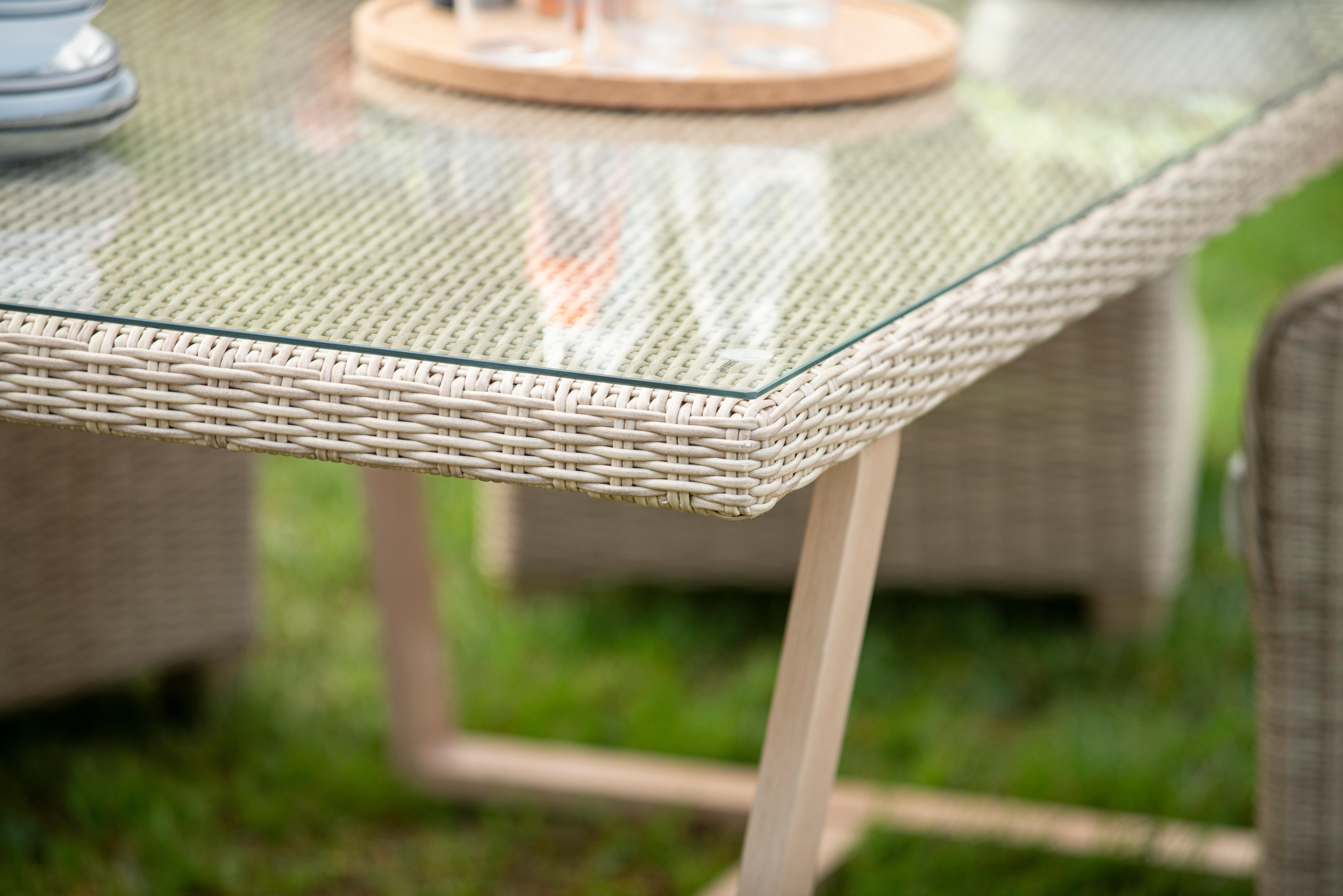 Mesa de rattan NATERIAL MEDENA 200X100X74CM - 26
