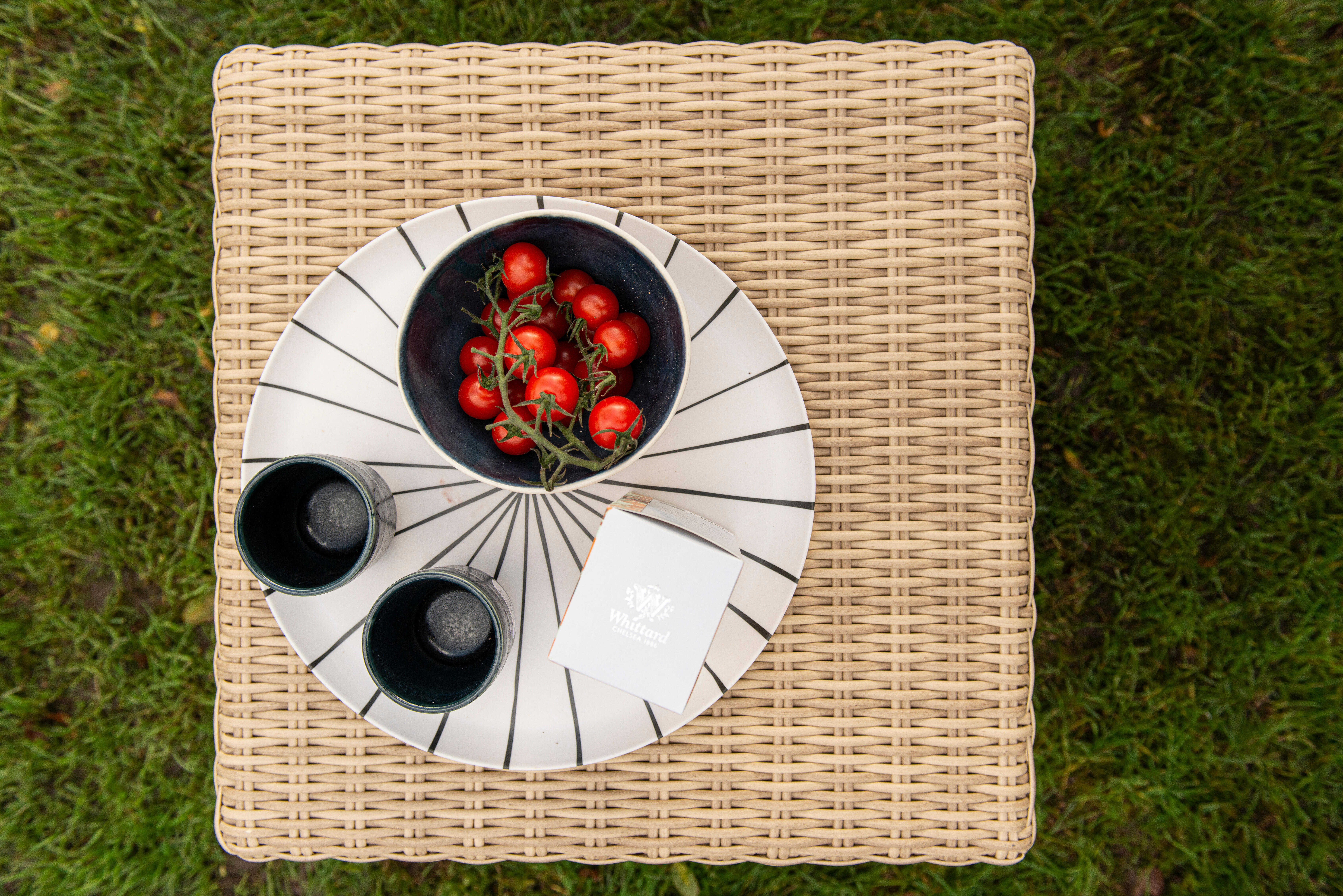 Conjunto jardim relax sofá e mesa bege 7 pessoas Medena Naterial - 16