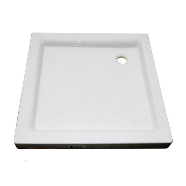 Piatto doccia SANITANA in ceramica Julieta bianco L 80 x L 80 x H 0 cm lucido