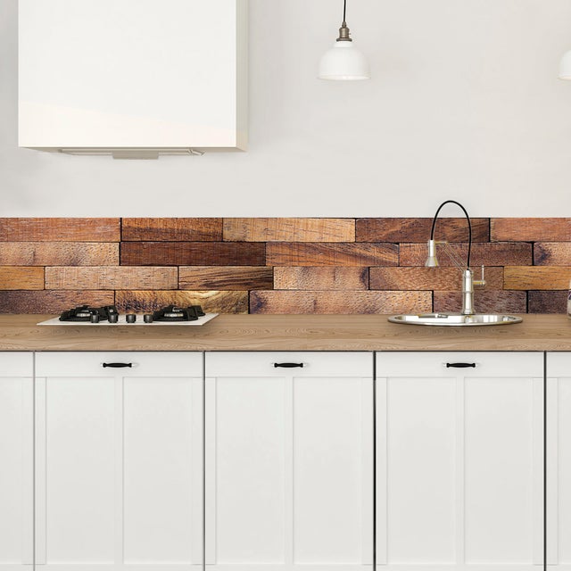 Paraschizzi Da Cucina In Legno Colorato Stile Vintage - 60x40 Cm, Design Shabby Chic - Foto 8