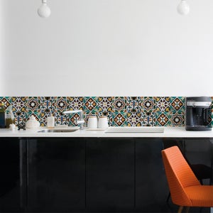 10 Piastrelle Adesive Cucina Backsplash Rosa Metro 30,5x30,5 Cm - Autoadesive 3D In Stile Metropolitana - 3