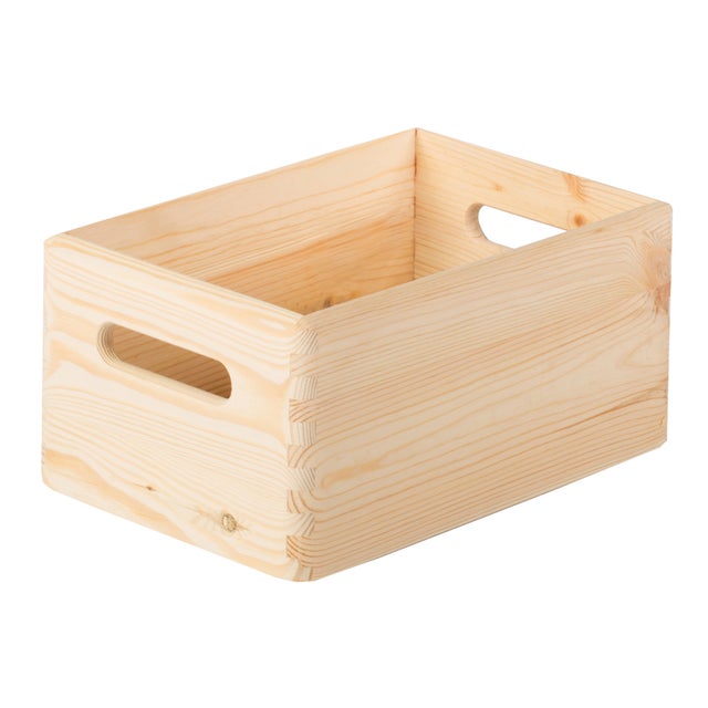 Scatola L 20 x H 14 x P 30 cm legno chiaro