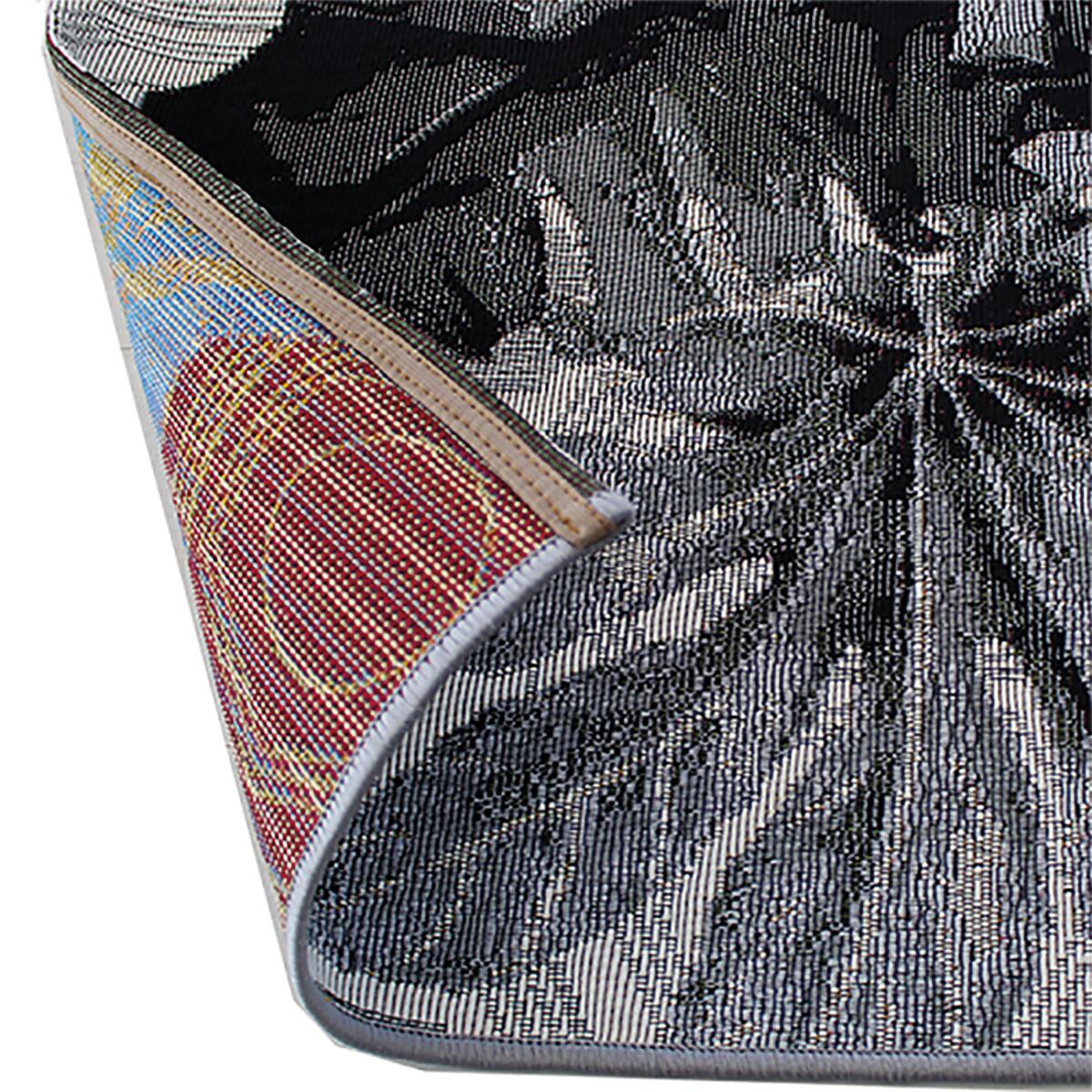 Tappeto Jungle in polipropilene, L 230 x L 160 cm, grigio e arancione - 6