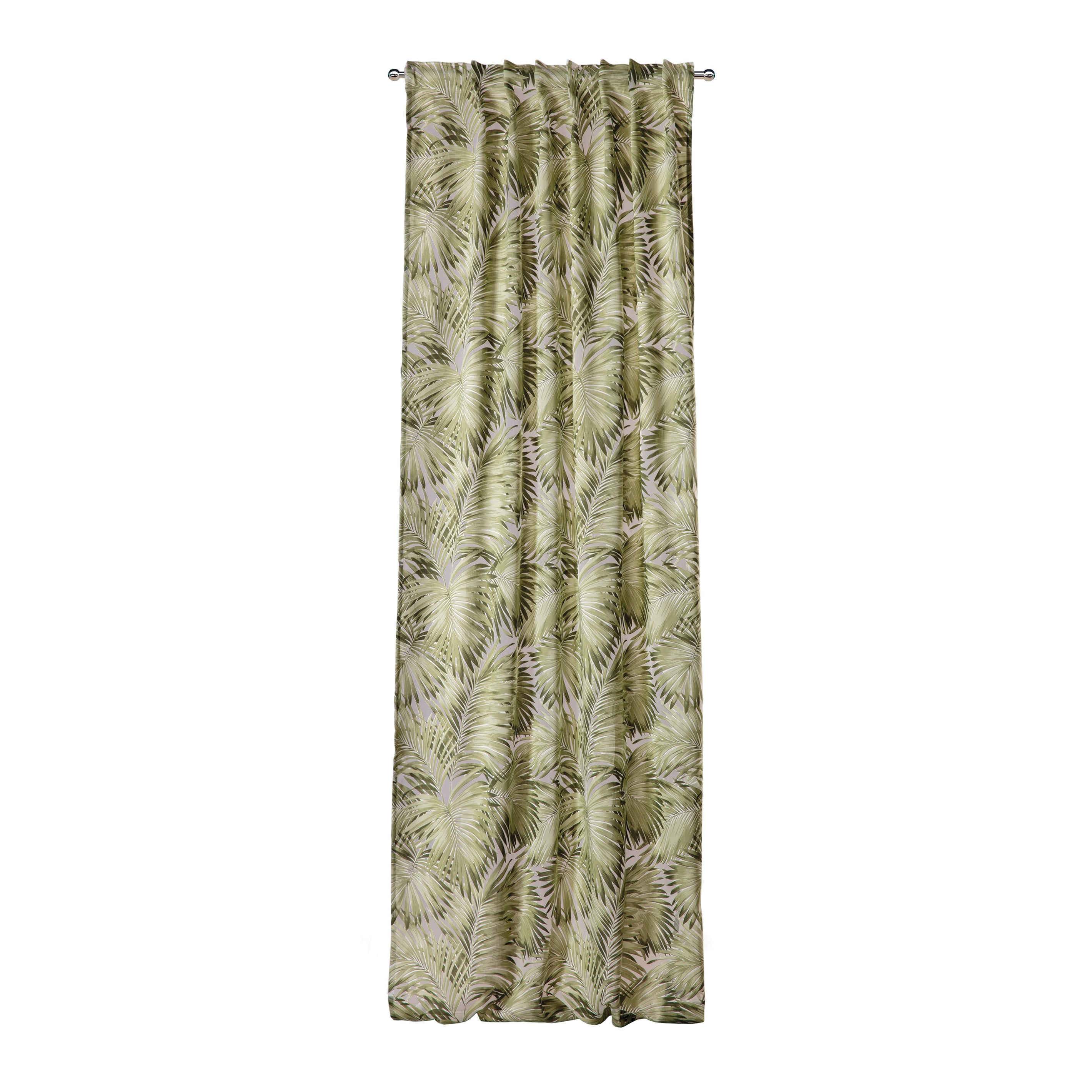 Tenda Tropic verde, passanti nascosti 140x295 cm - 4