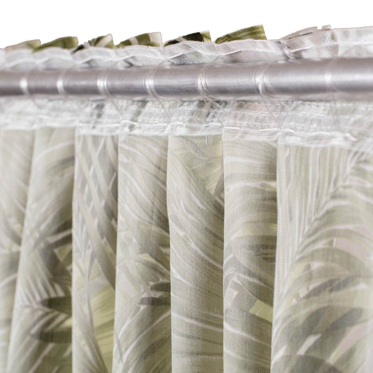 Tenda Tropic verde, passanti nascosti 140x295 cm - 6