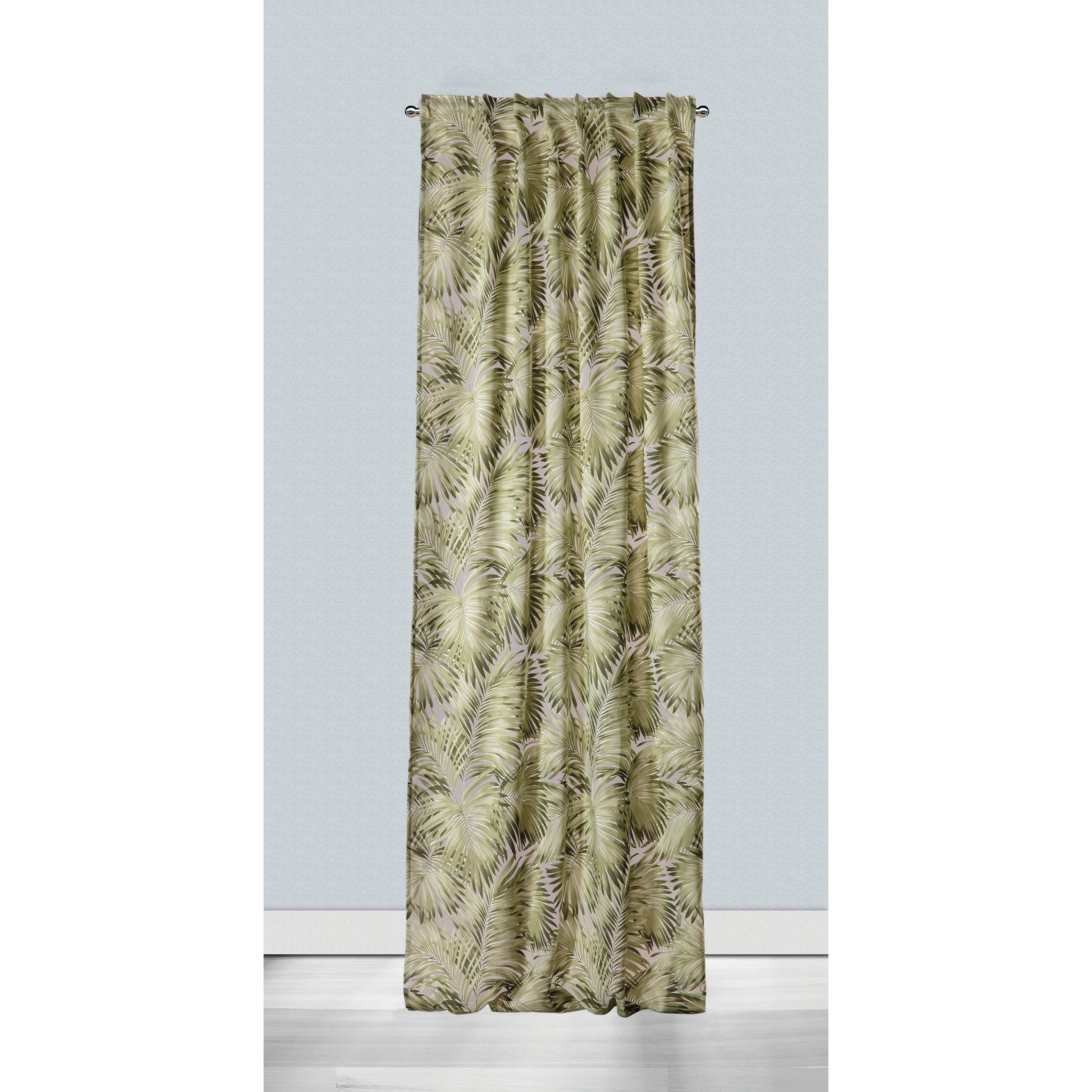 Tenda Tropic verde, passanti nascosti 140x295 cm - 3