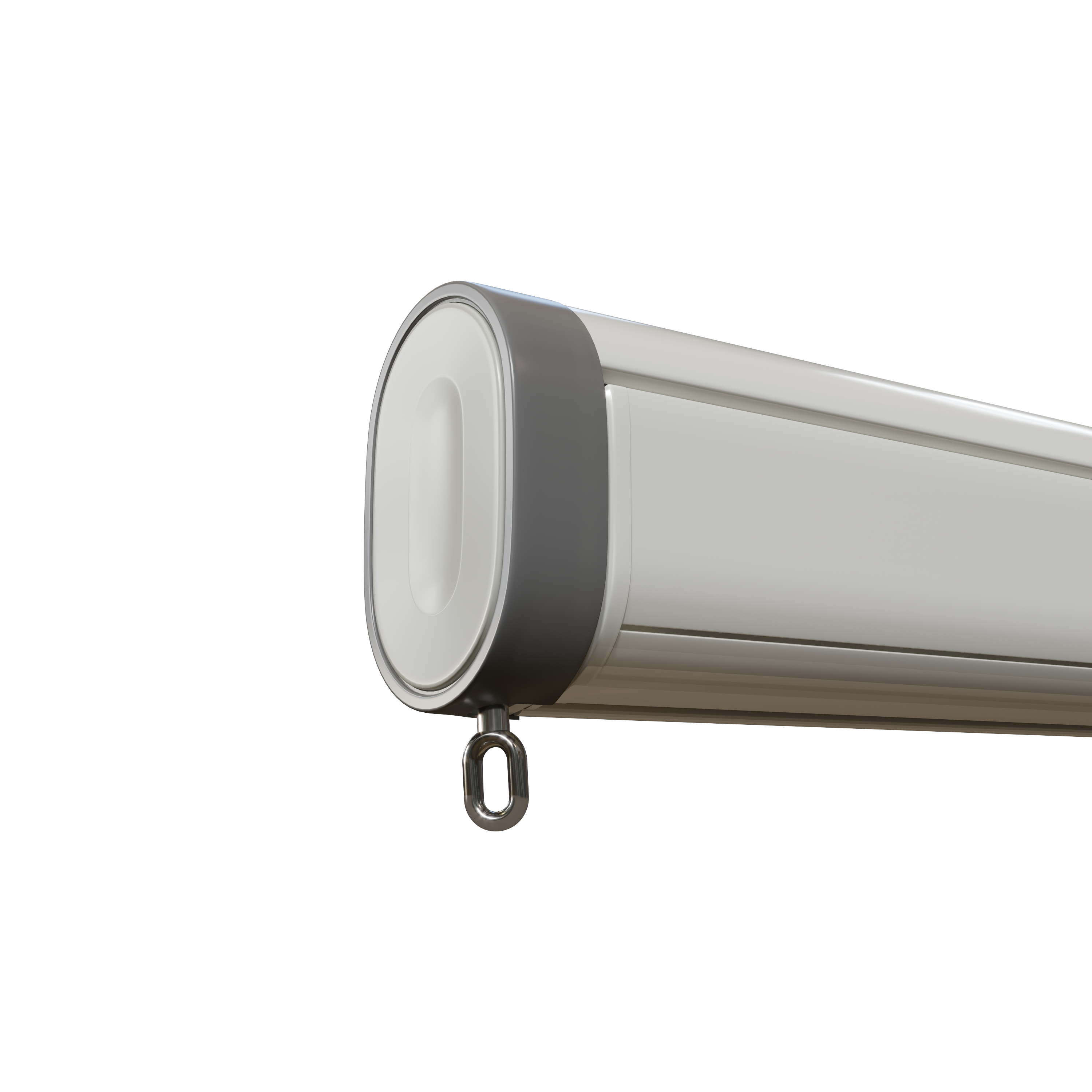 Toldo manual cofre NATERIAL NORI BRANCO COM TELA CINZA 4X3M - 9