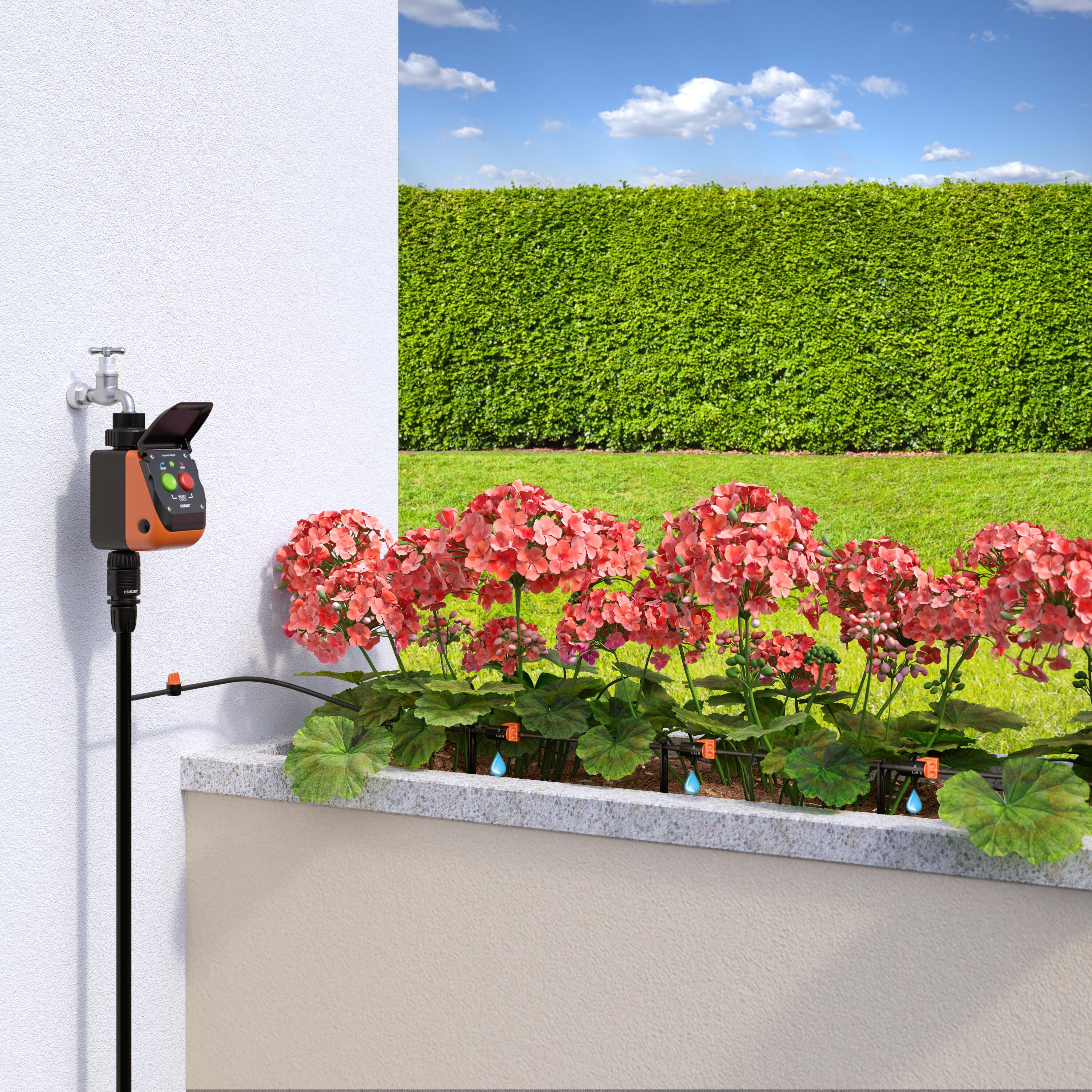 Programmatore per rubinetto batteria CLABER Pratico Plus 1 via - 2