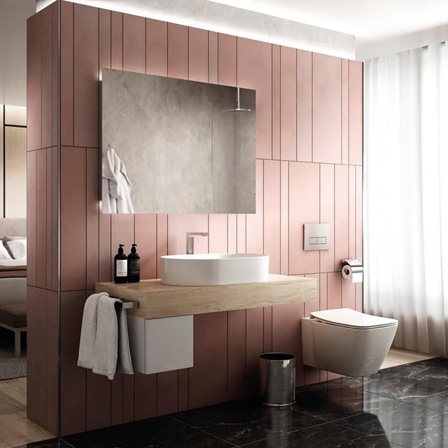 Lavabo da appoggio Strada II IDEAL STANDARD ovale in ceramica con foro L 60 x H 18 x P 40 cm bianco lucido piletta non inclusa