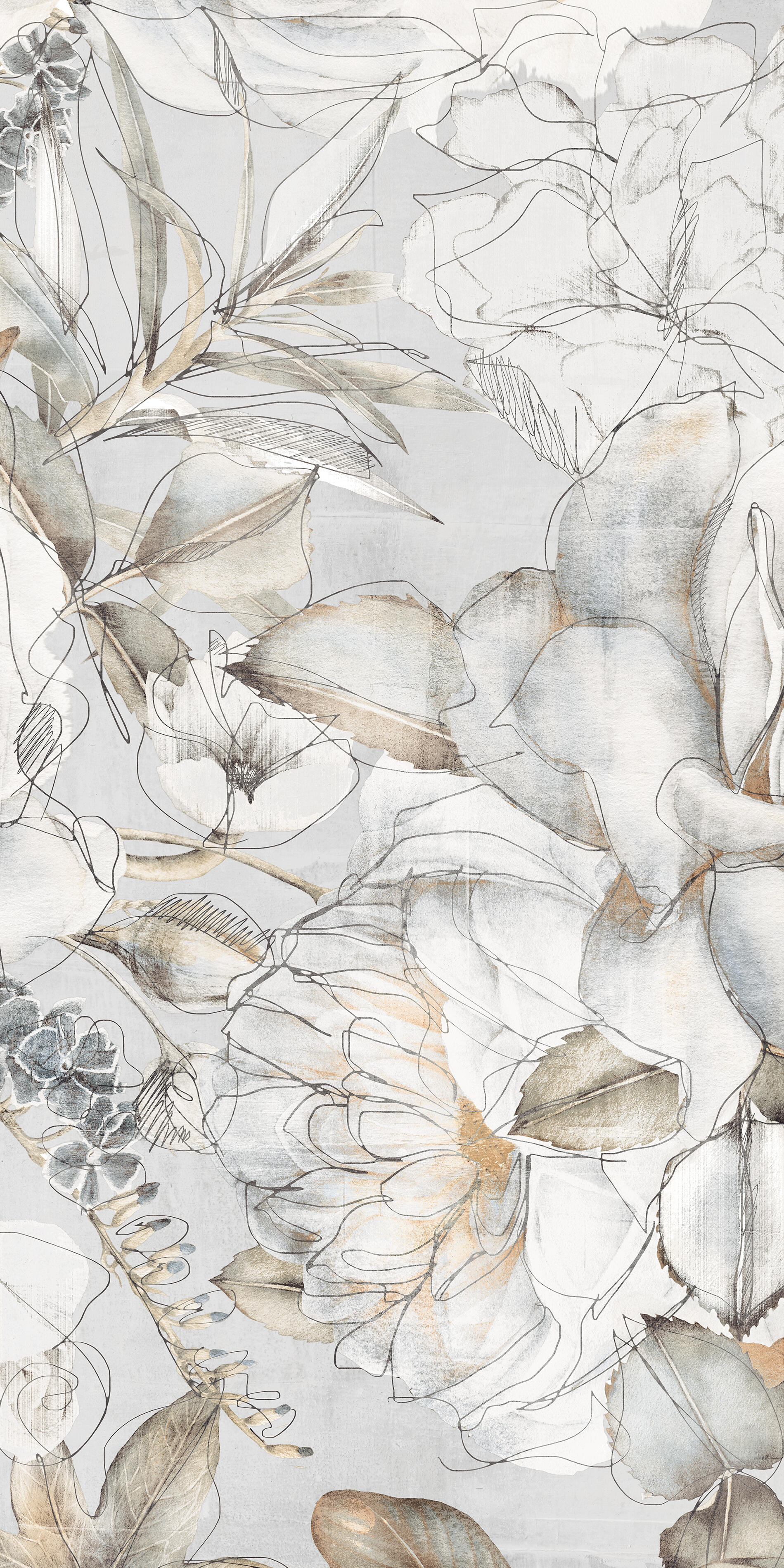 Piastrella da pavimento e rivestimento interno 61 x 122.2 cm Sp. 9 mm rettificato Universal Mirabel in gres porcellanato bianco e beige e grigio opaco traffico medio (pei 2/5) R9 1.49 mq - 6