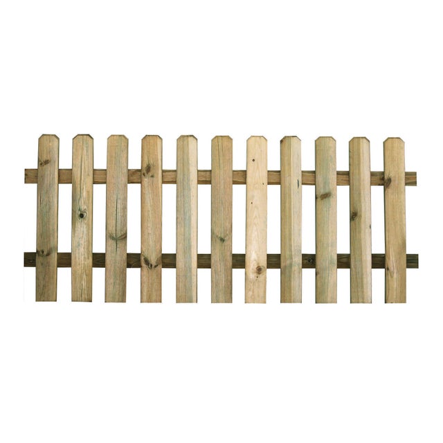 Staccionata CERLAND MUSTANG in legno naturale L 180 x H 80 cm, Sp 30 mm