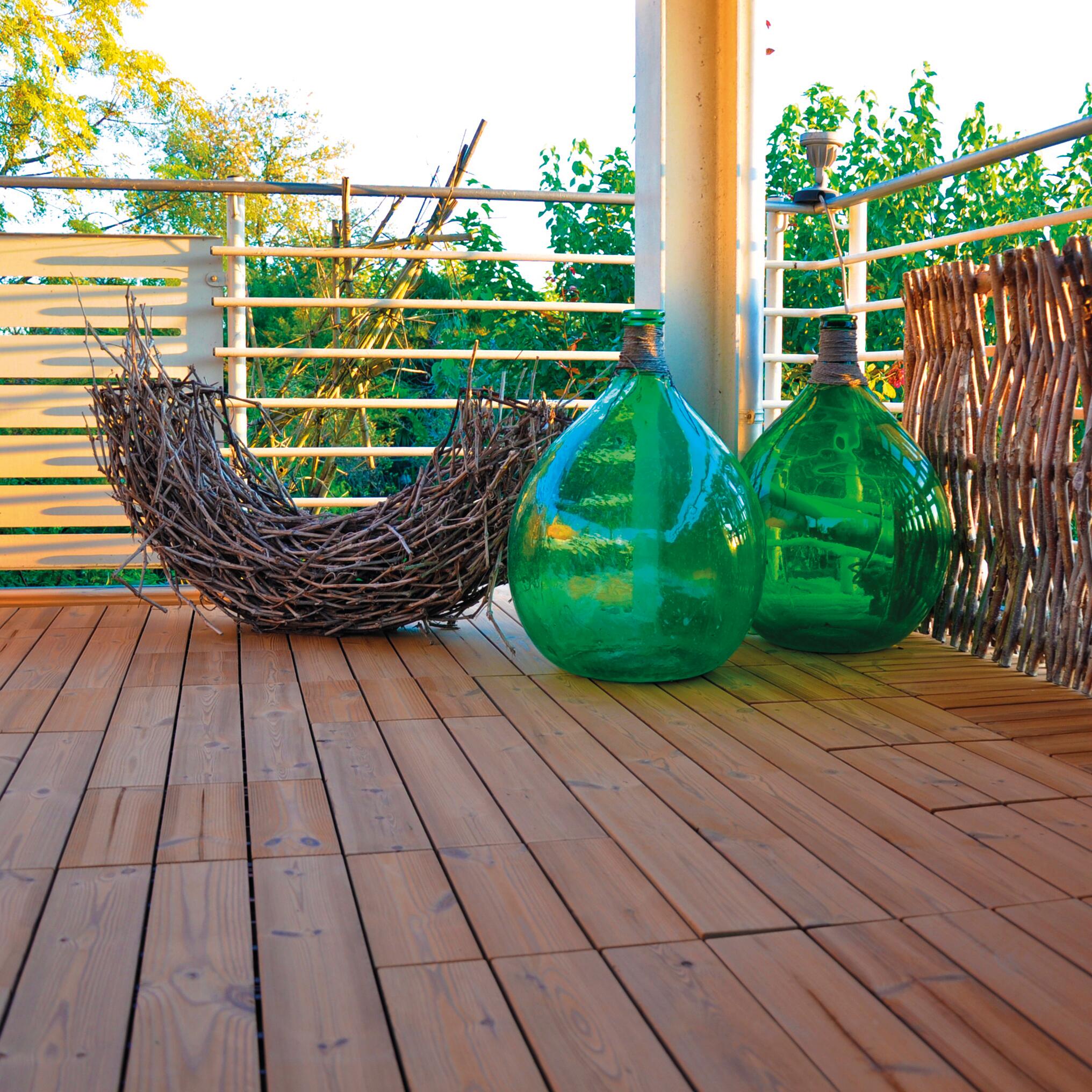 Baldosa encajable madera 40 x 120 cm y 25 mm gris onek