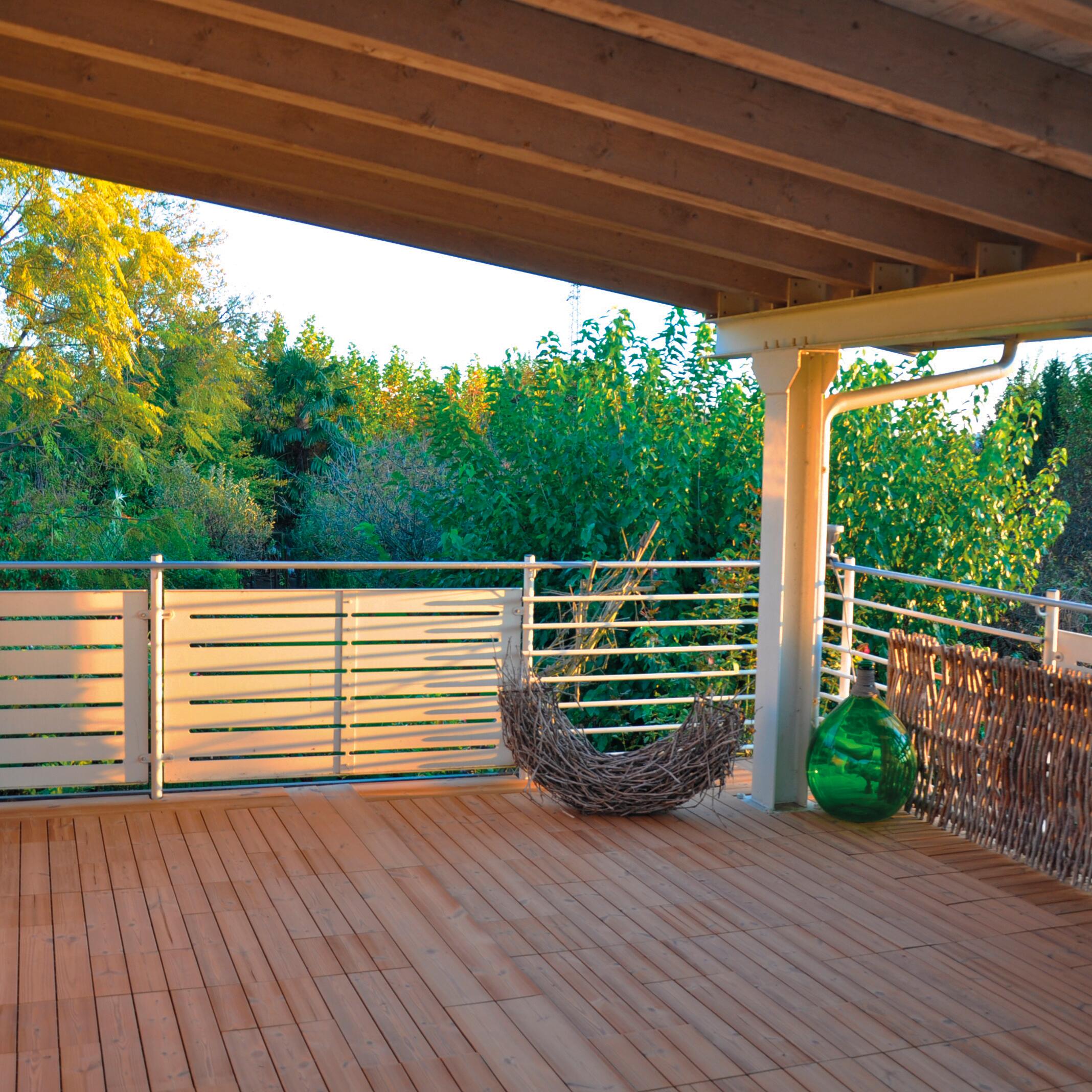 Listone a incastro in legno Thermowood pino L 120 x L 15 cm x Sp. 25 mm - 13