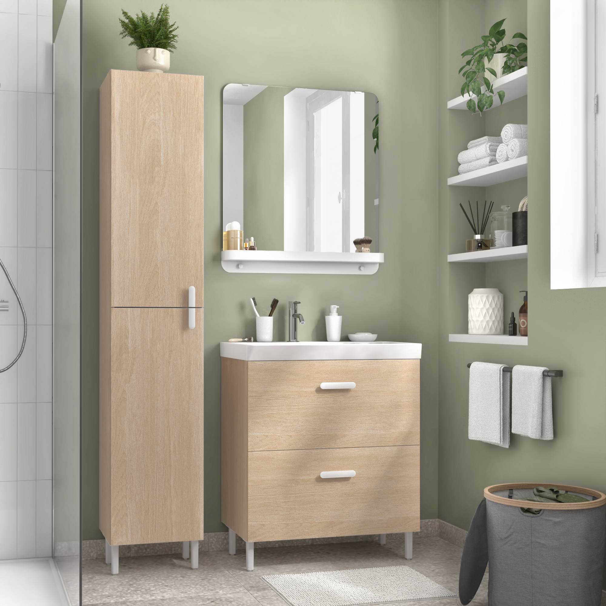 Mobili bagno componibili Easy Leroy Merlin
