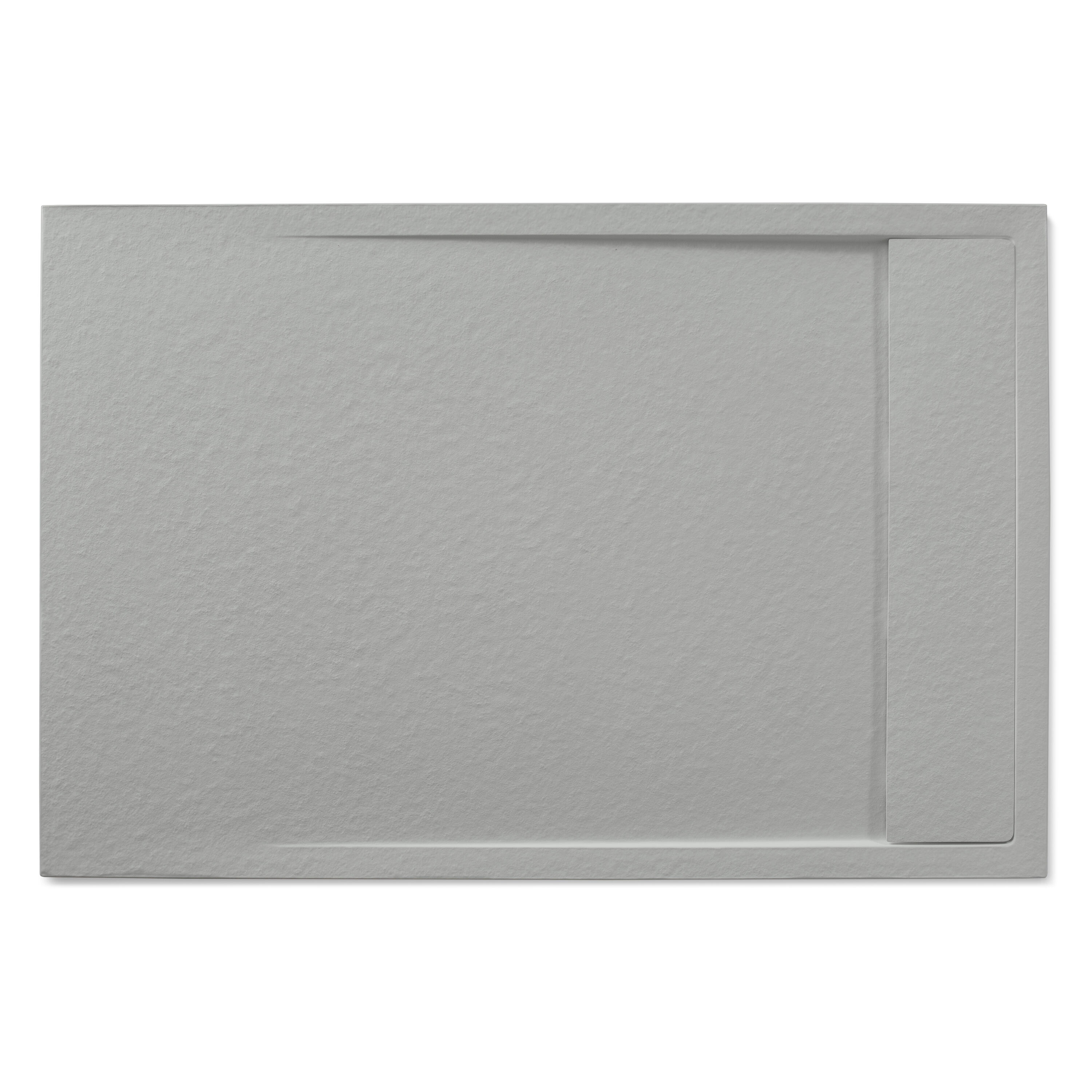Piatto doccia SENSEA in resina Neo grigio L 90 x L 120 x H 3 cm opaco effetto pietra - 5