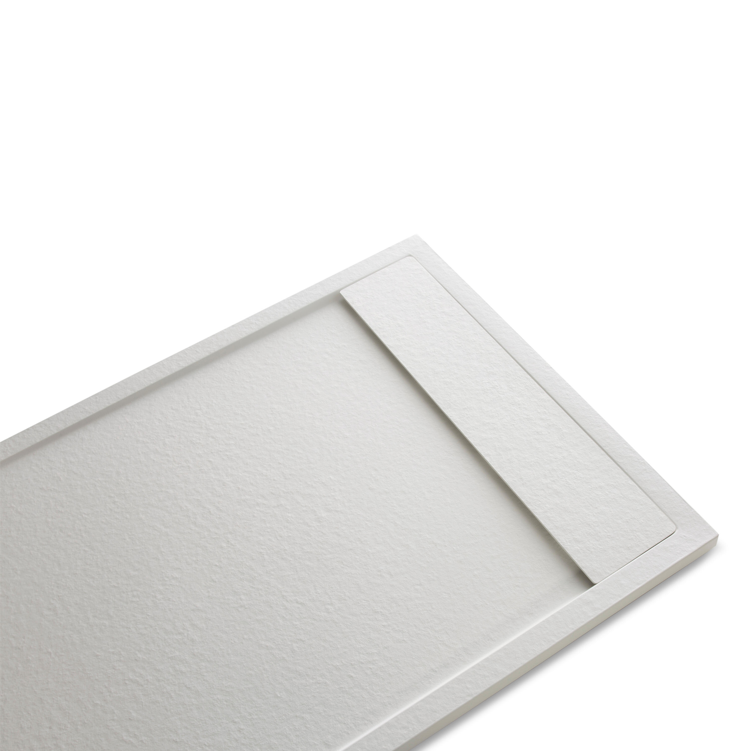 Base de duche NEO CARGA MINERAL BRANCA 100X80CM - 5