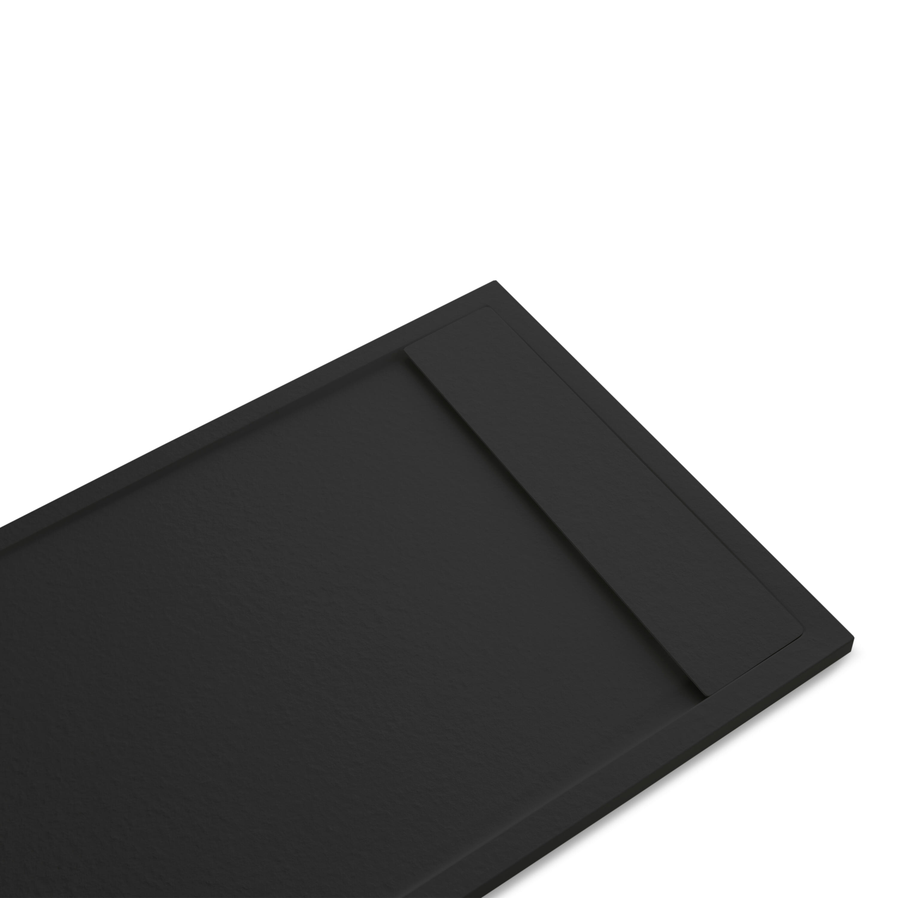 Base de duche SENSEA NEO CARGA MINERAL PRETA 120X80CM - 9