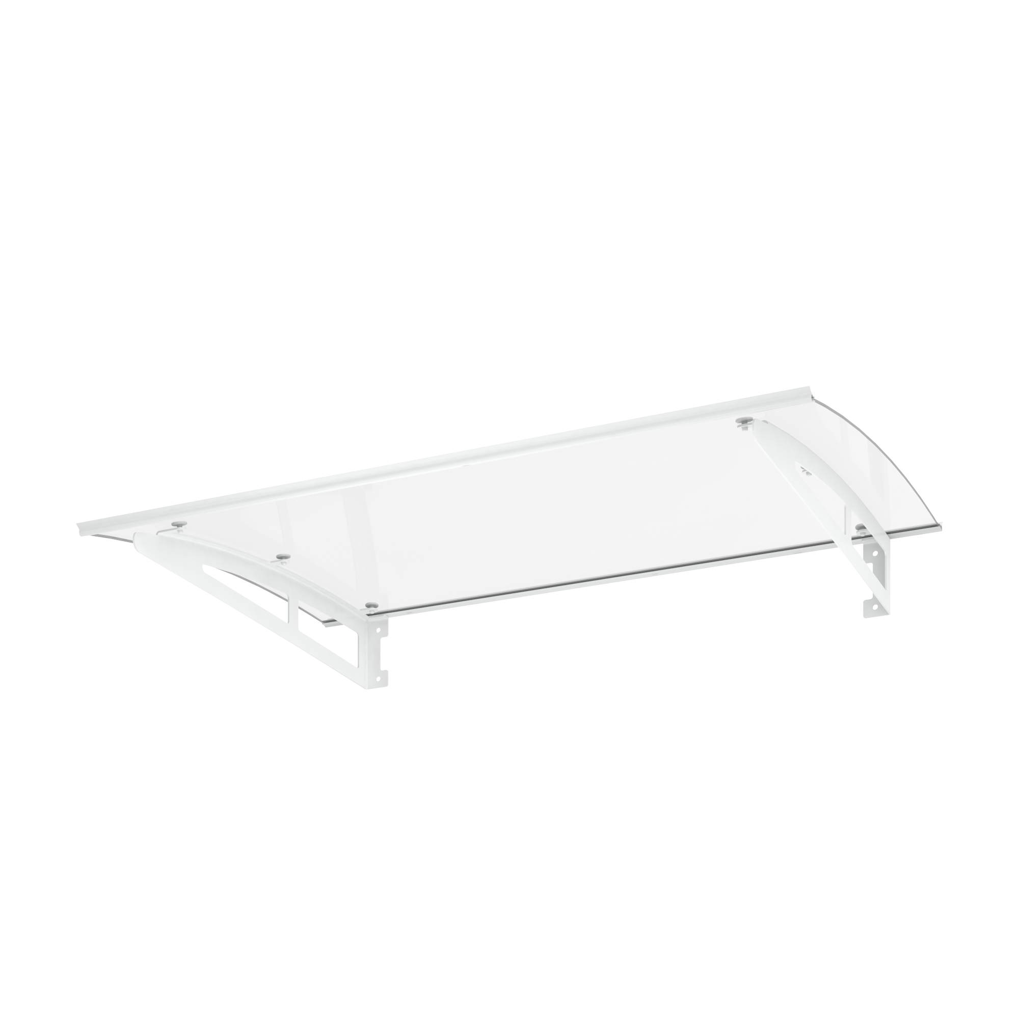 Alpendre em alumínio branco Isoxa 150x90 cm - 6