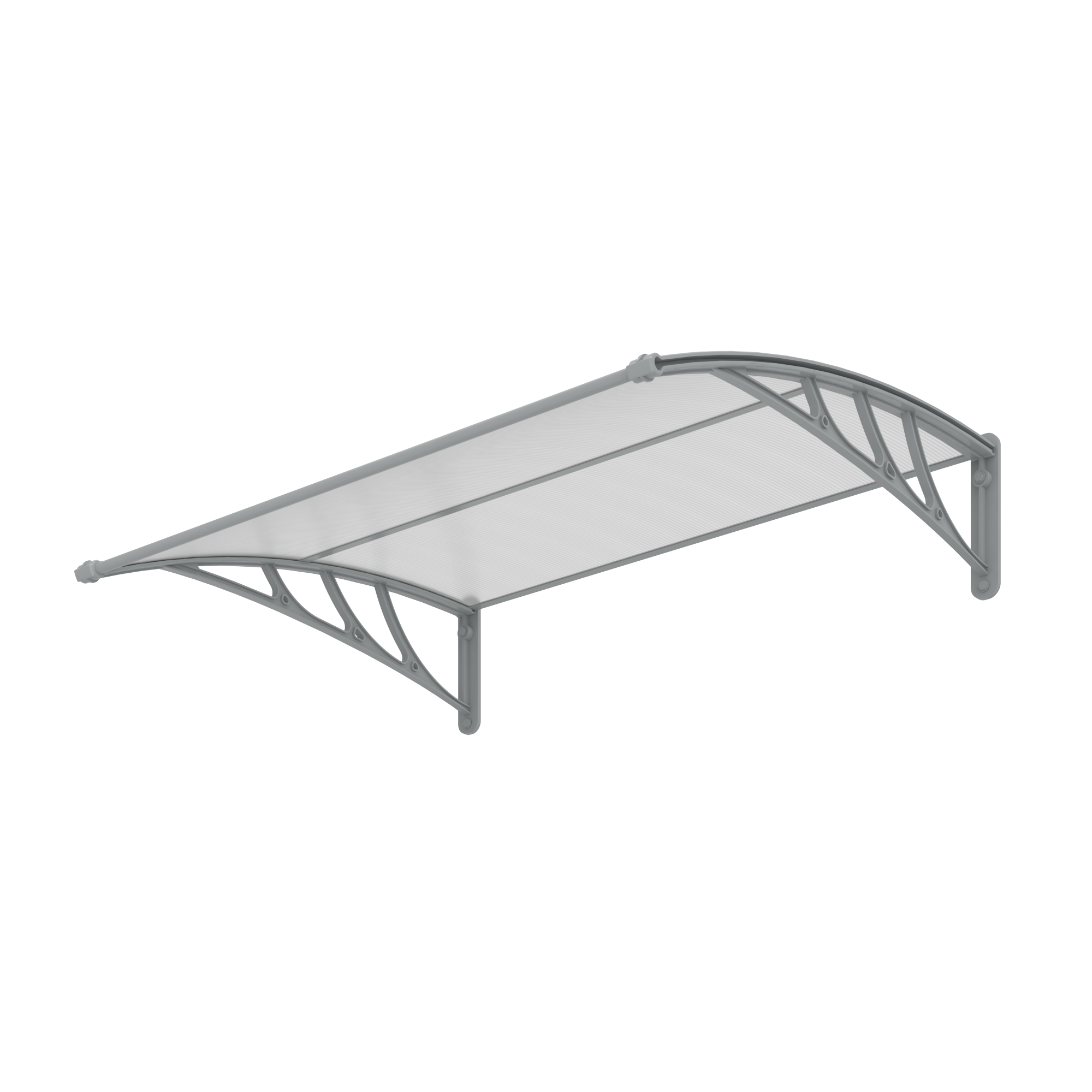 Alpendre em resina cinza Isoxa 120x100 cm - 8