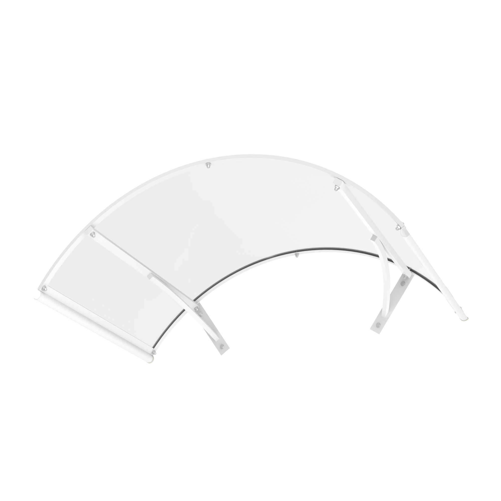 Alpendre Artens volta branco 150x90cm transparente - 8