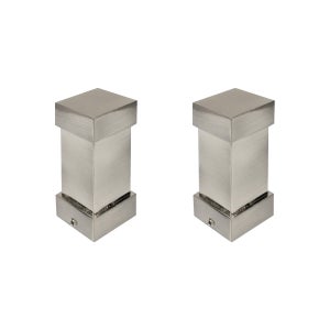 YuMierle Bastone Per Tende Regolabile 1,2-2,1 M – Diametro 2,5 Cm, Nero Opaco, Terminali Quadrati In Lega - 3