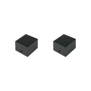 Asta Per Tende YuMierle Nero Opaco 1,2-2,1 M, Diametro 2,5 Cm, Con Terminali Quadrati