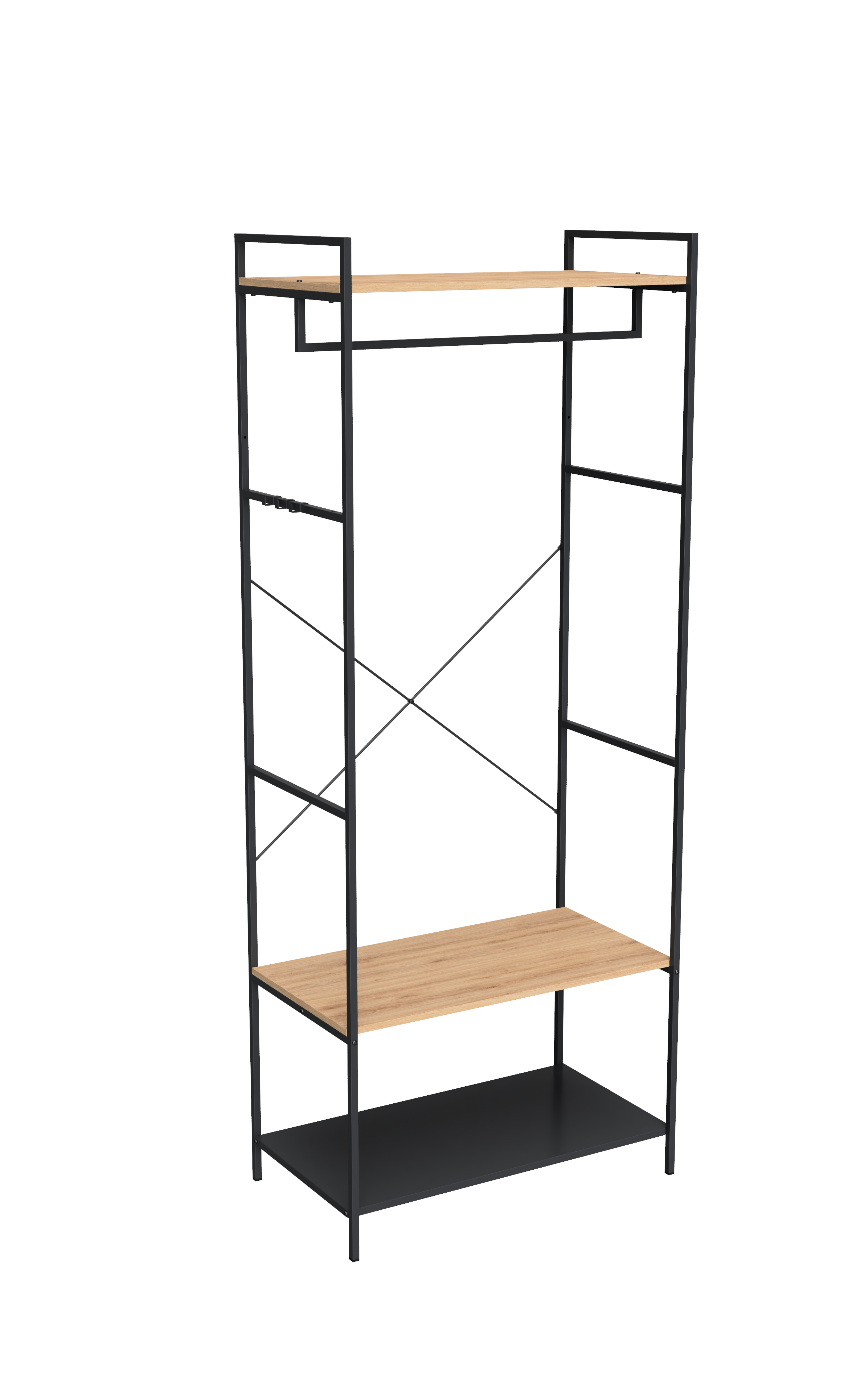 SPACEO Stender appendiabiti singolo Frame L 80 x P 45 x H 200 cm