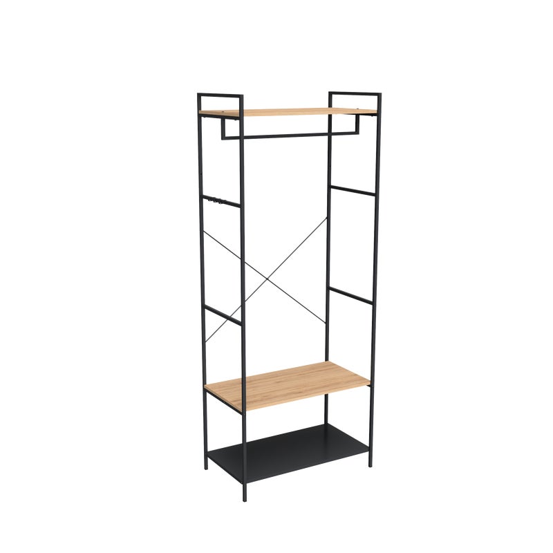 SPACEO Stender appendiabiti singolo Frame L 80 x P 45 x H 200 cm