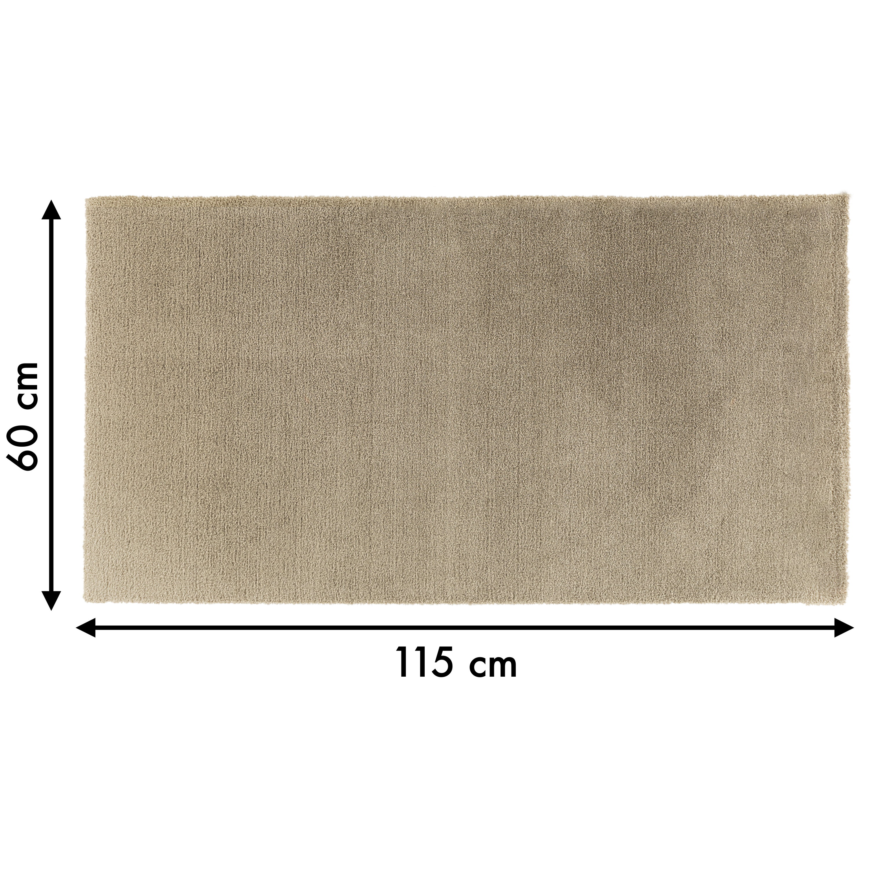 Tapis intérieur uni, l.60 x L.115 cm - 2