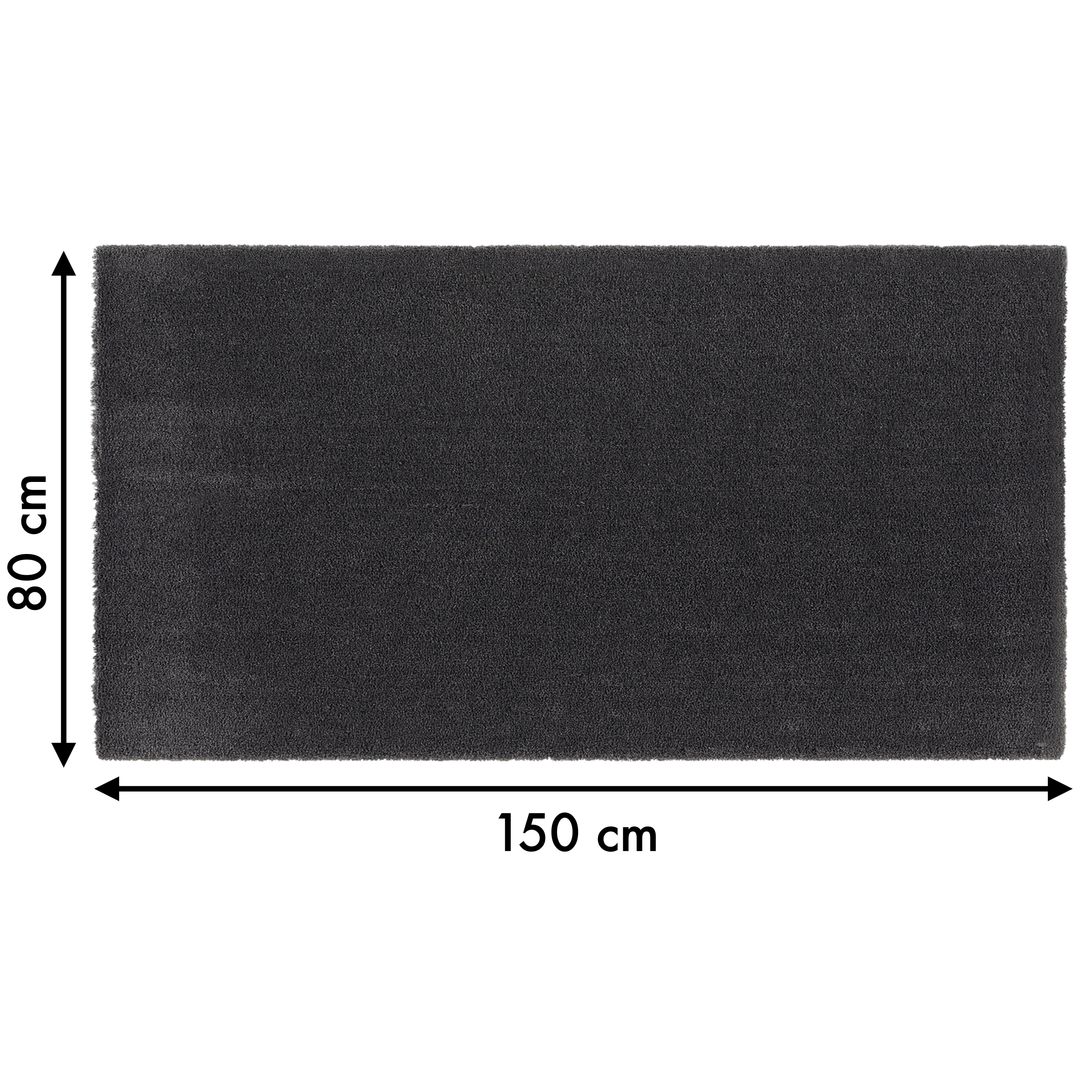 Tapis intérieur uni, l.60 x L.115 cm - 2