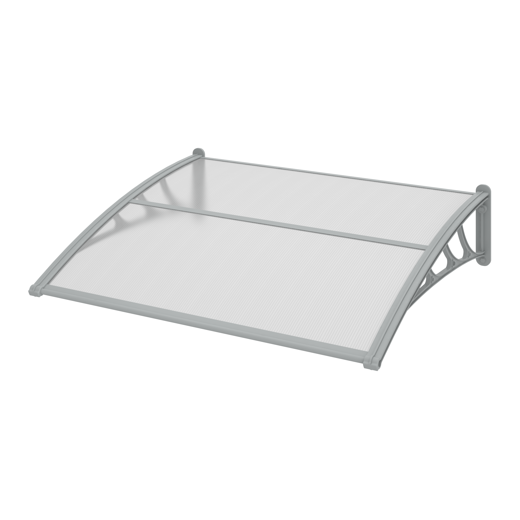 Alpendre em resina cinza Isoxa 120x100 cm - 6