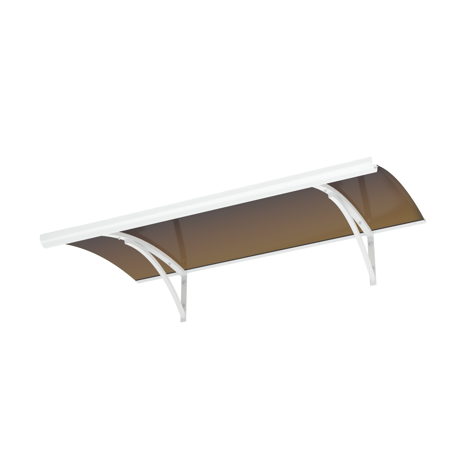 Alpendre em alumínio castanho Isoxa 150x90 cm - 6