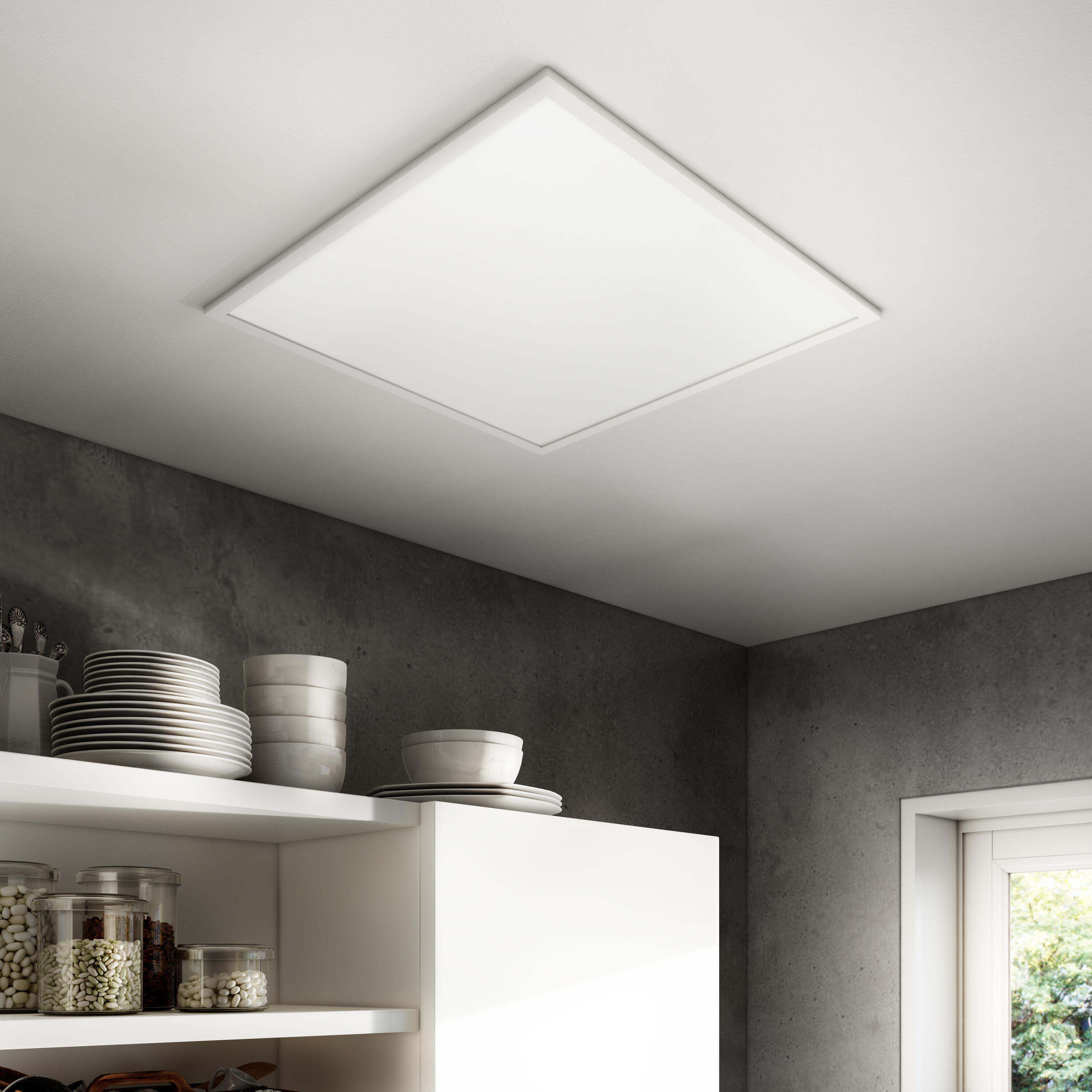 Panneau LED à encastrer, 59,5 x 59,5 cm, blanc neutre - 4
