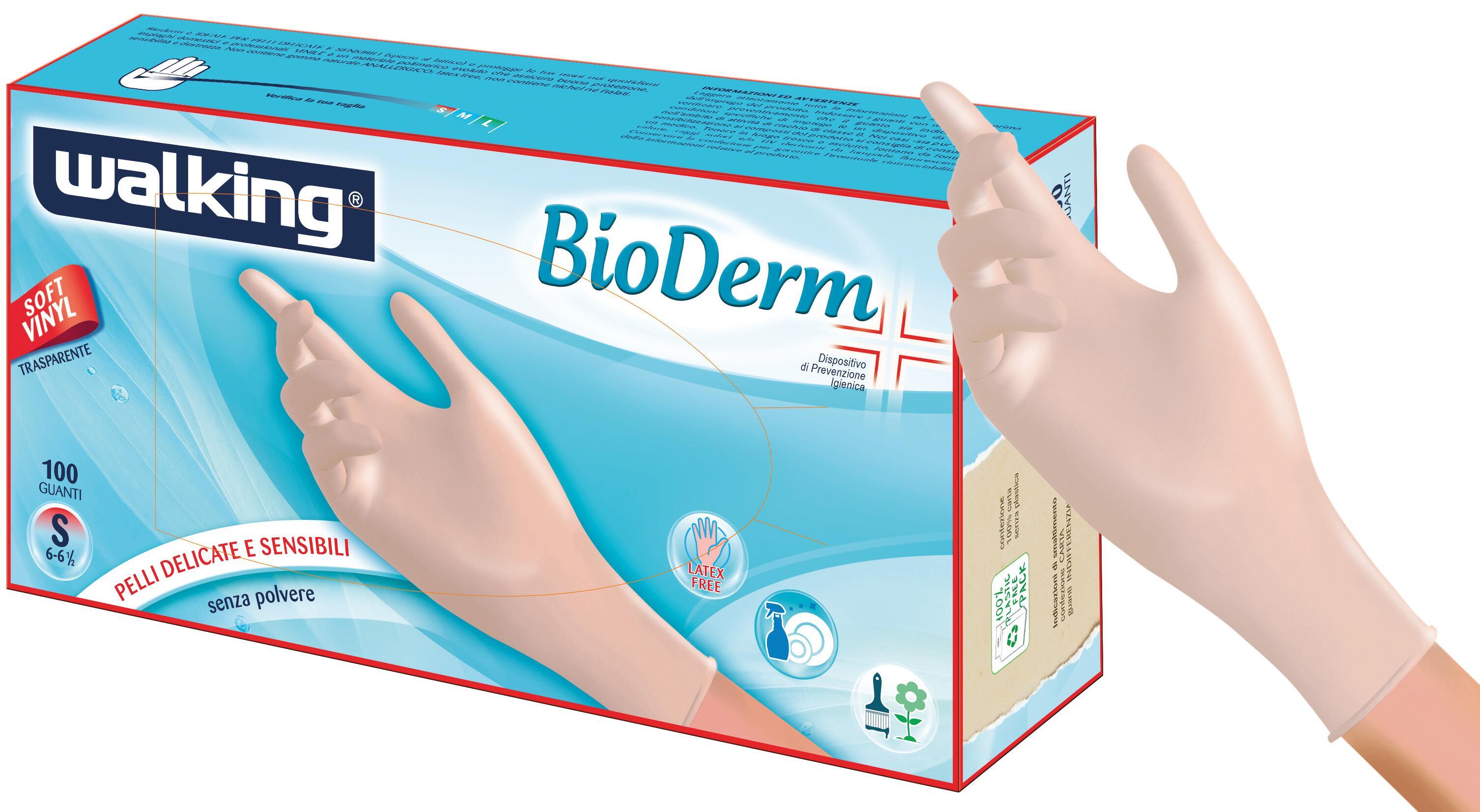 TouchGuard - Confezione Di 10*100 Guanti Monouso In Vinile, Trasparenti, Senza Polvere, M