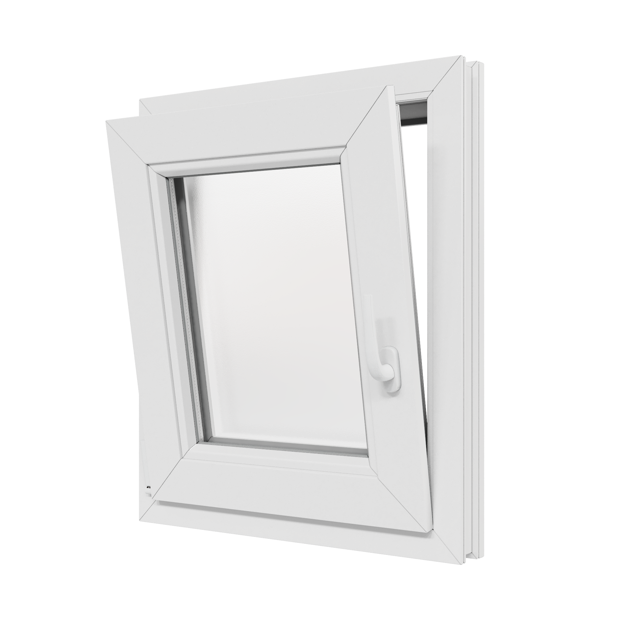 Ventana pvc blanca oscilobatiente 60x70 cm