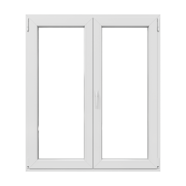 Finestra In PVC Bianco 65x45 Cm – Vetro Camera, Apertura Destra, Girevole, 4 Camere, Uw 1,1
