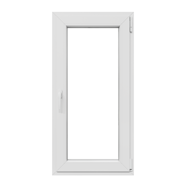 Finestra in PVC bianco L 60 x H 120 cm, 1 anta apertura a destra