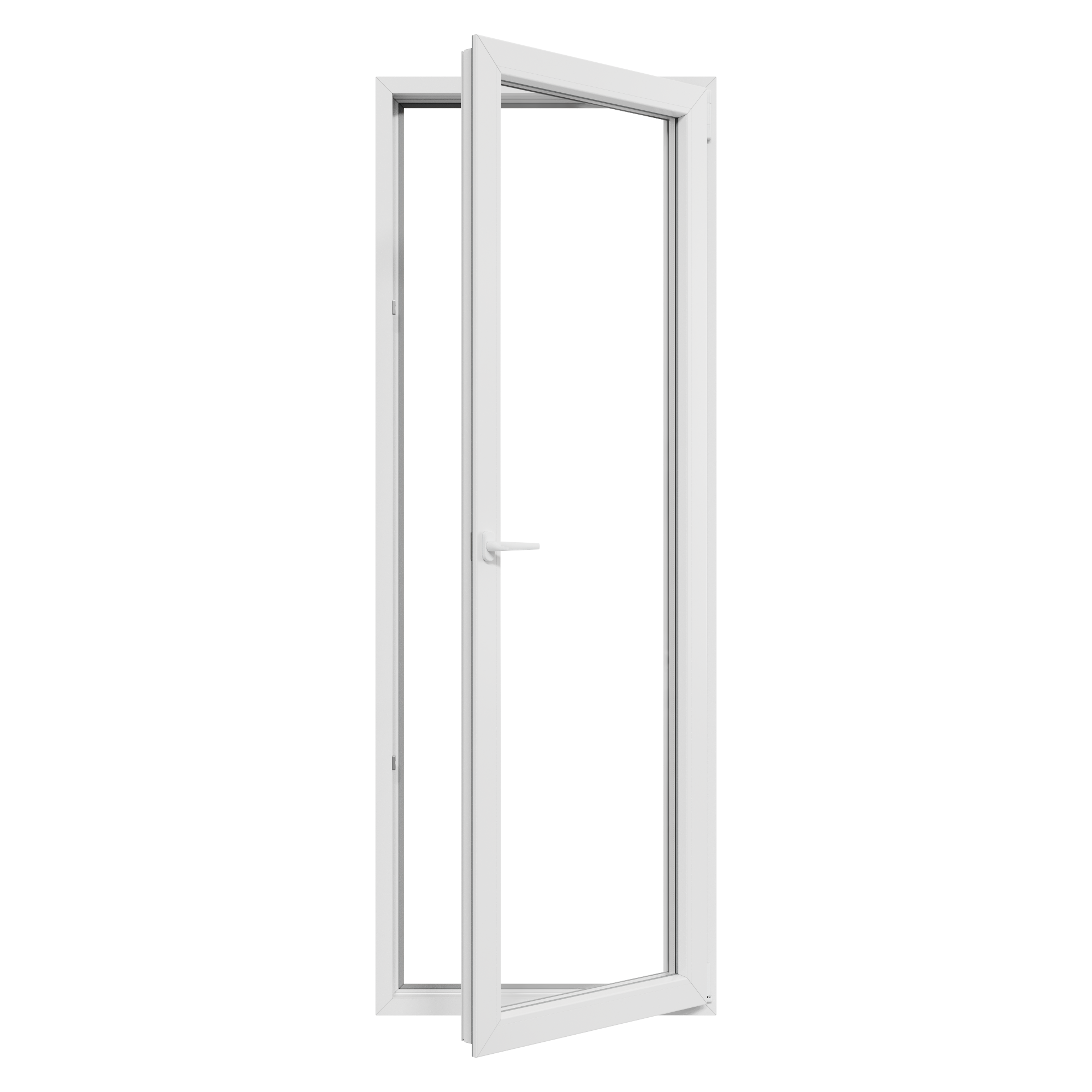 Portafinestra in PVC bianco L 80 x H 220 cm, 1 anta apertura a destra - 5