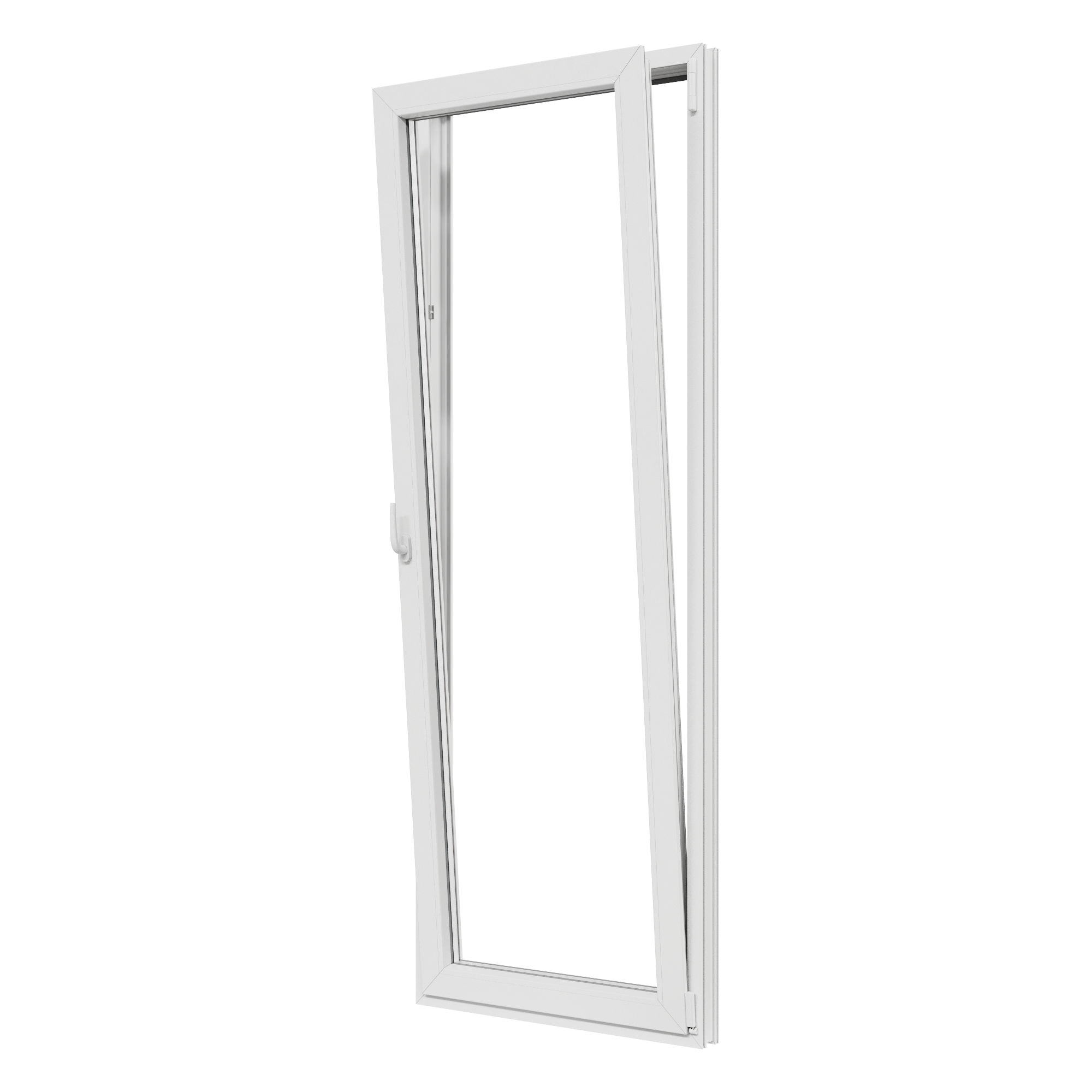 Portafinestra in PVC bianco L 80 x H 220 cm, 1 anta apertura a destra - 4