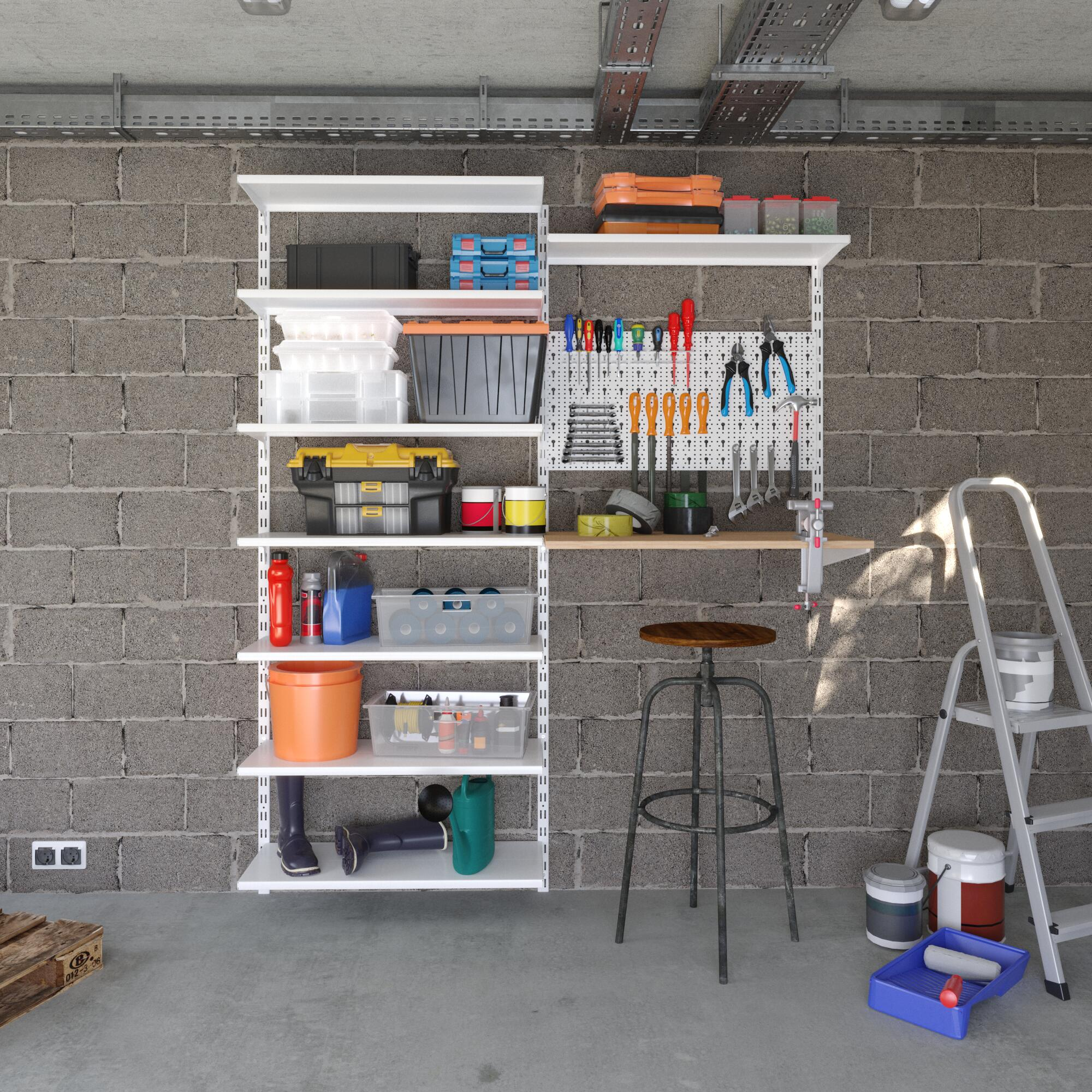 Console simple acier verni, P.30 cm entraxe 50 mm - 7