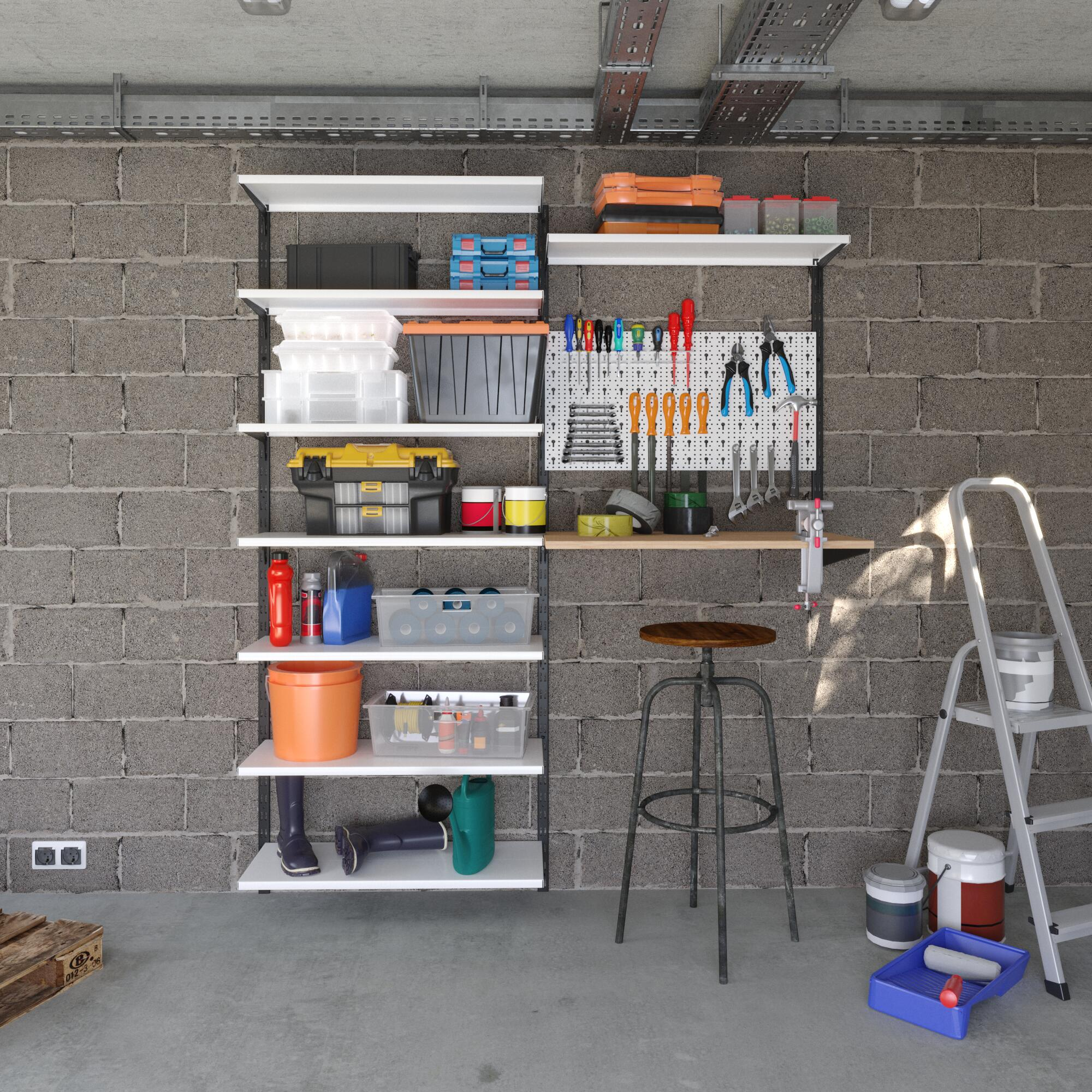 Console simple acier verni, P.30 cm entraxe 50 mm - 5